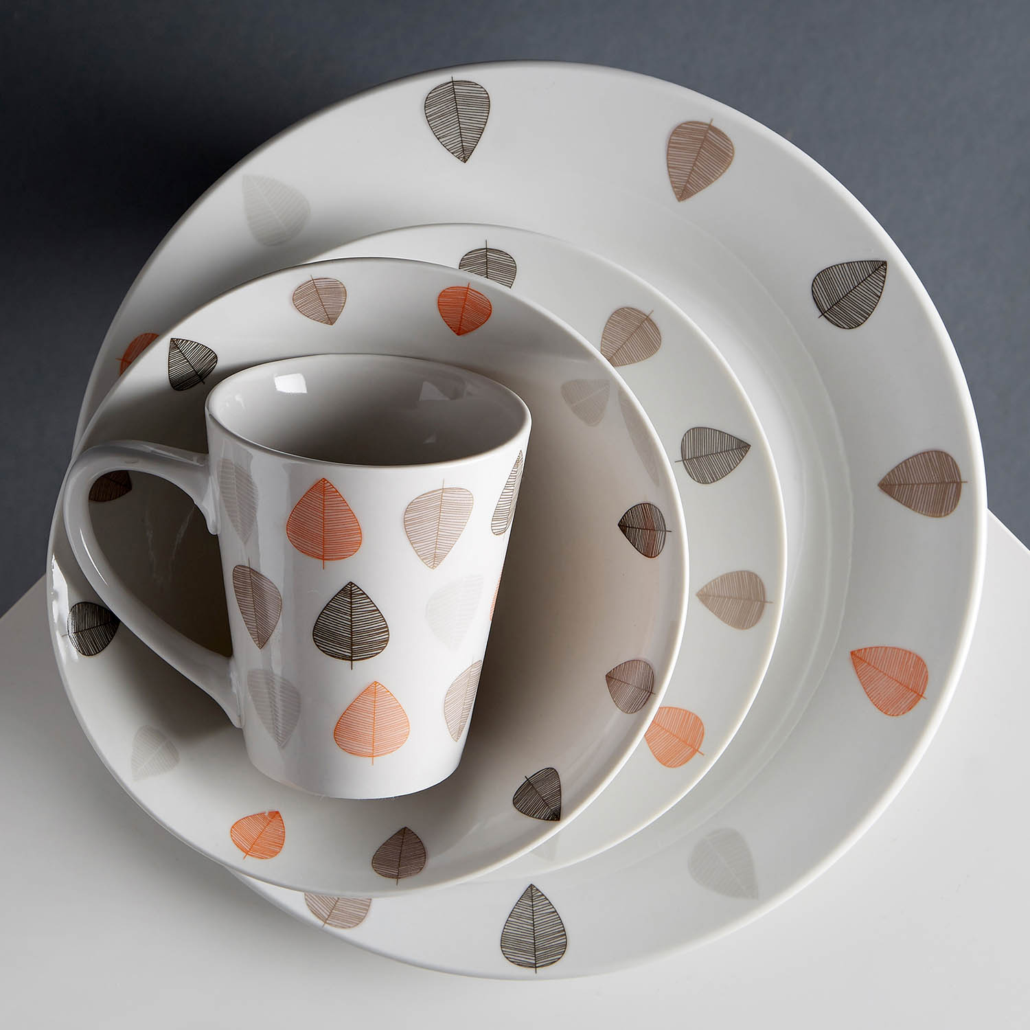 Kitchen Accessories Orange Leaf Oven Gloves Mitts Dinner Table Mats Coasters Set