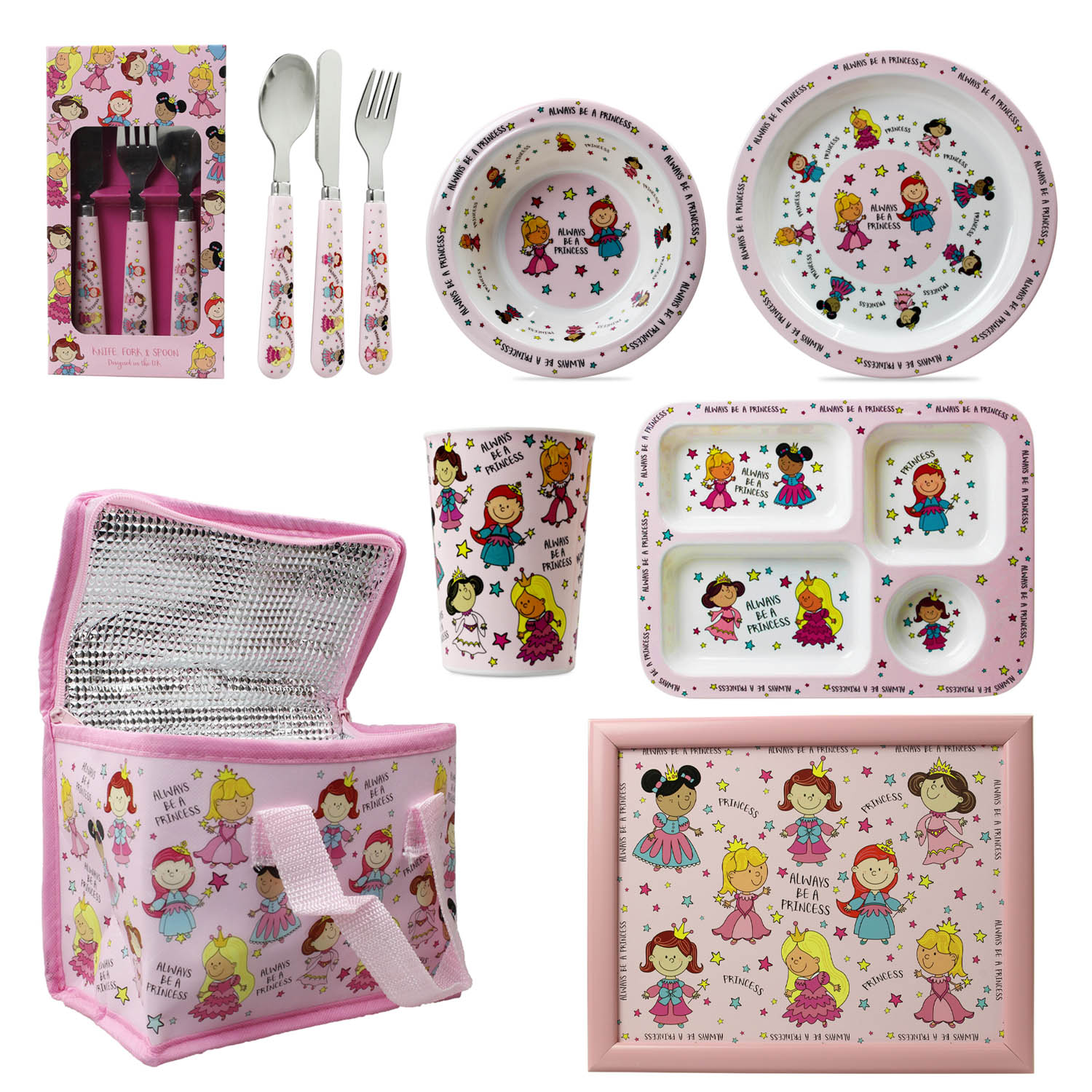 girls plate set