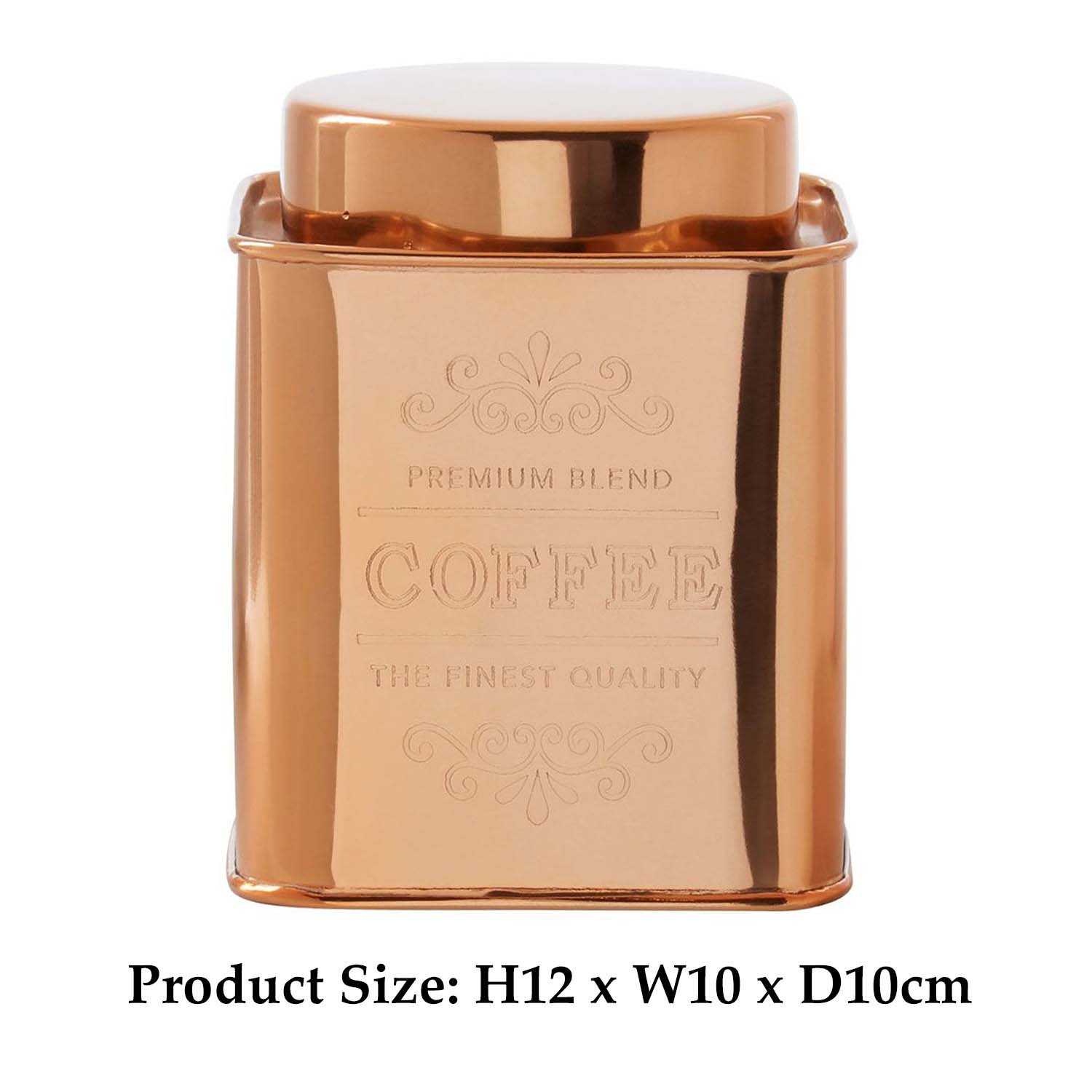 Retro Copper Tins Tea Coffee Sugar Kitchen Storage Canisters Jars Pots Container - Picture 12 of 24