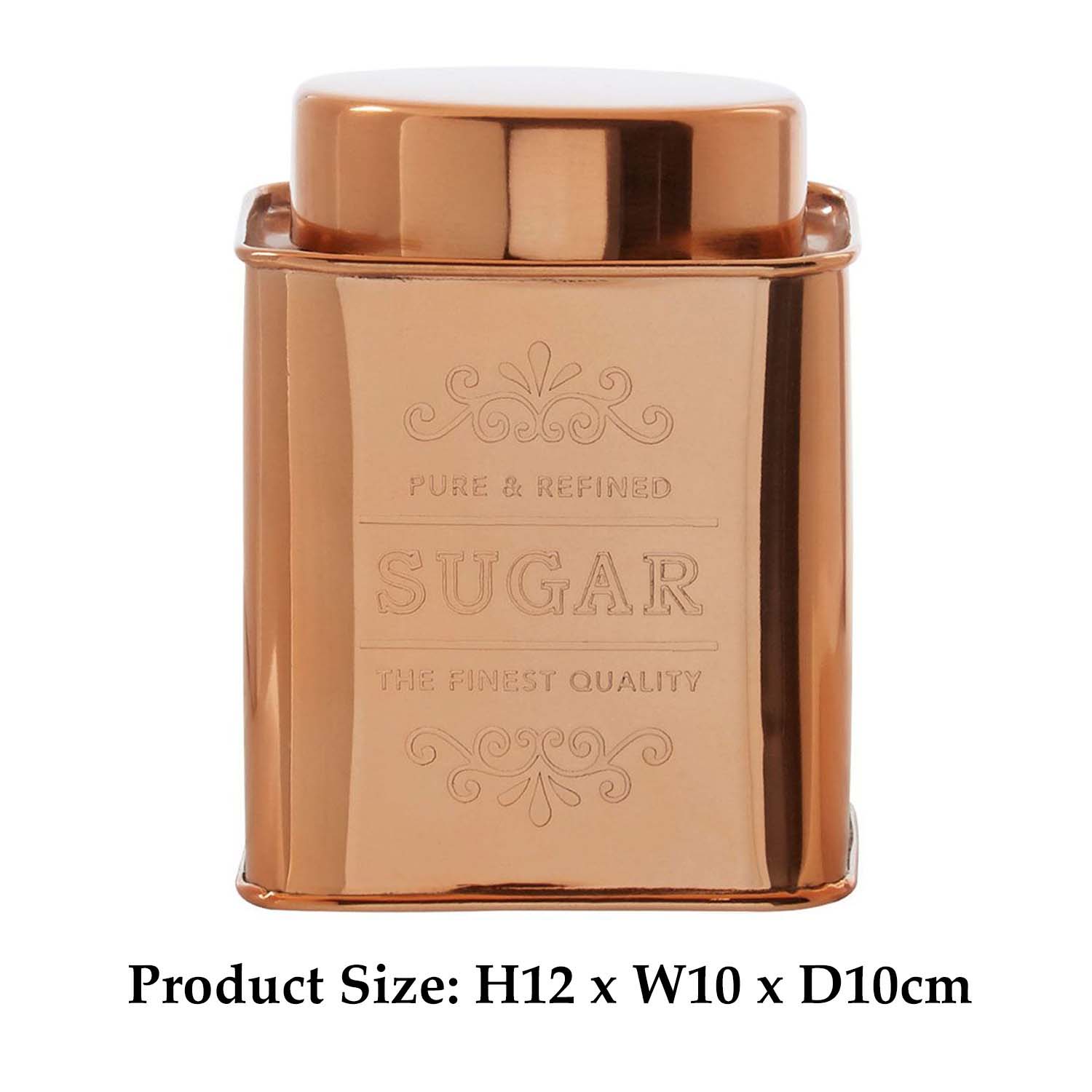 Retro Copper Tins Tea Coffee Sugar Kitchen Storage Canisters Jars Pots Container - Picture 20 of 24