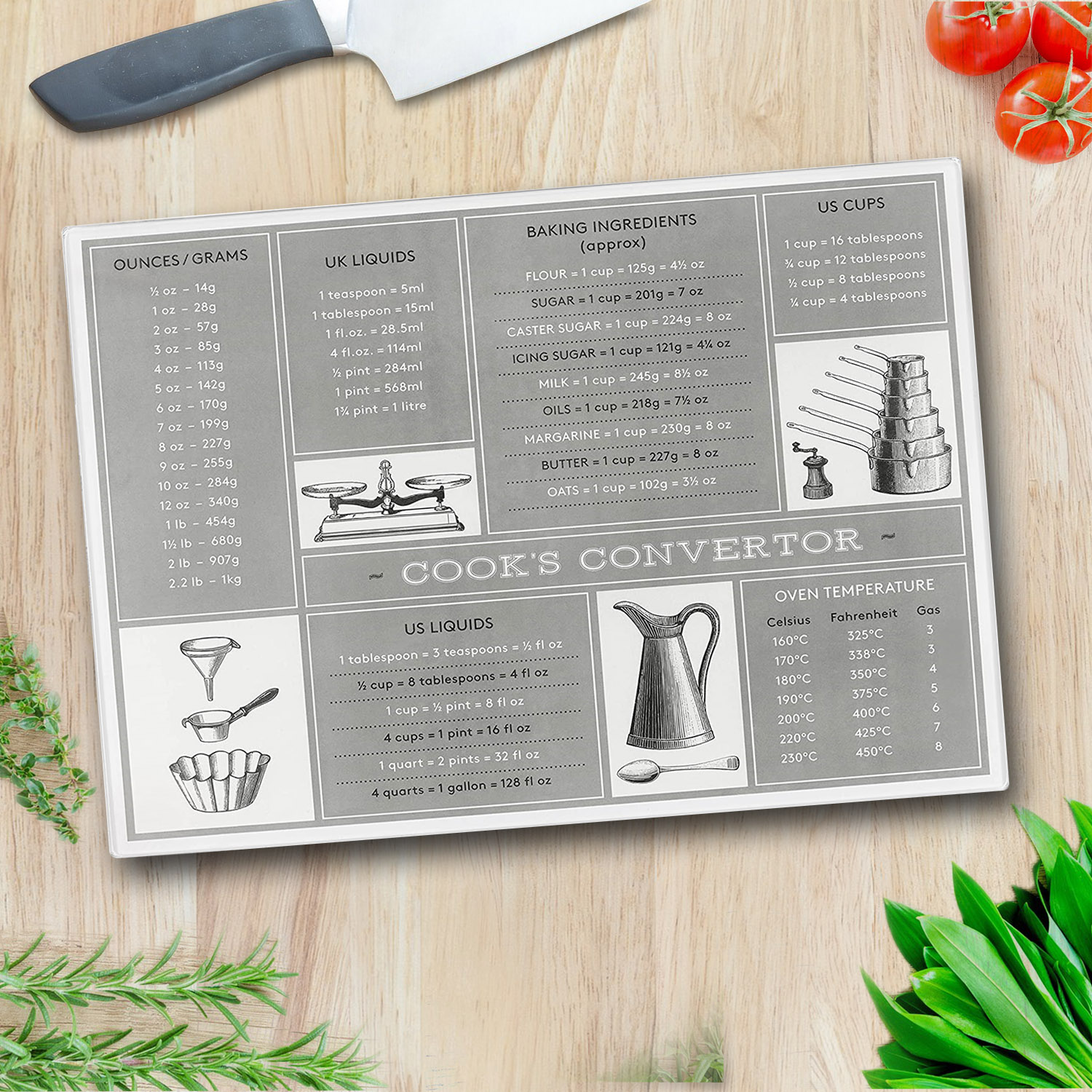 TALA Glass Chopping Board Kitchen Worktop Saver Food Cutting Boards Non-Slip - Picture 16 of 17