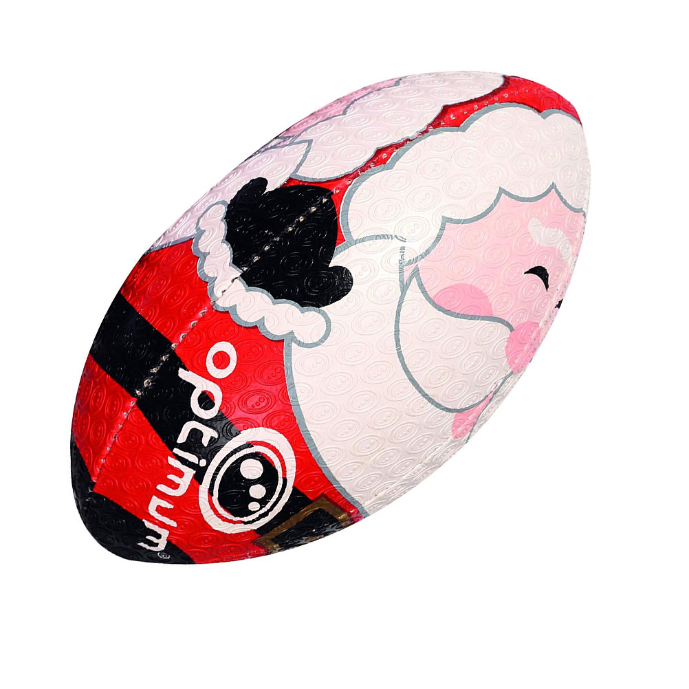 Multicoloured Size 3 Optimum Unisex Monkey Cartoon Rugby Ball