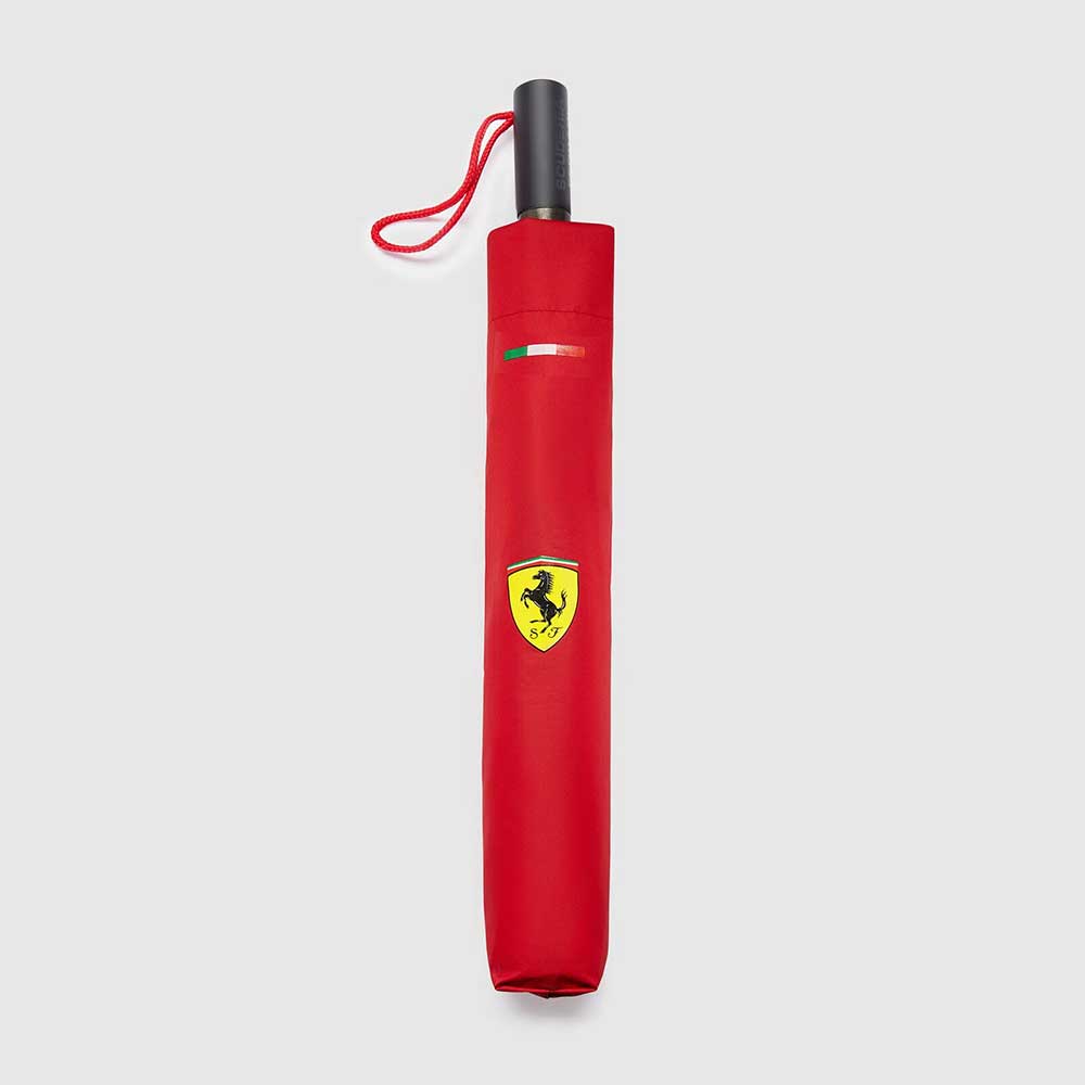 Ferrari フェラーリ コンパクト 折りたたみ傘 レッド Scuderia Ferrari Compact Umbrella - Red