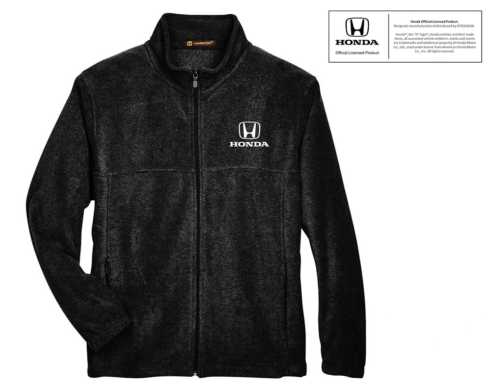 Honda Black Full Zip Fleece Jacket
