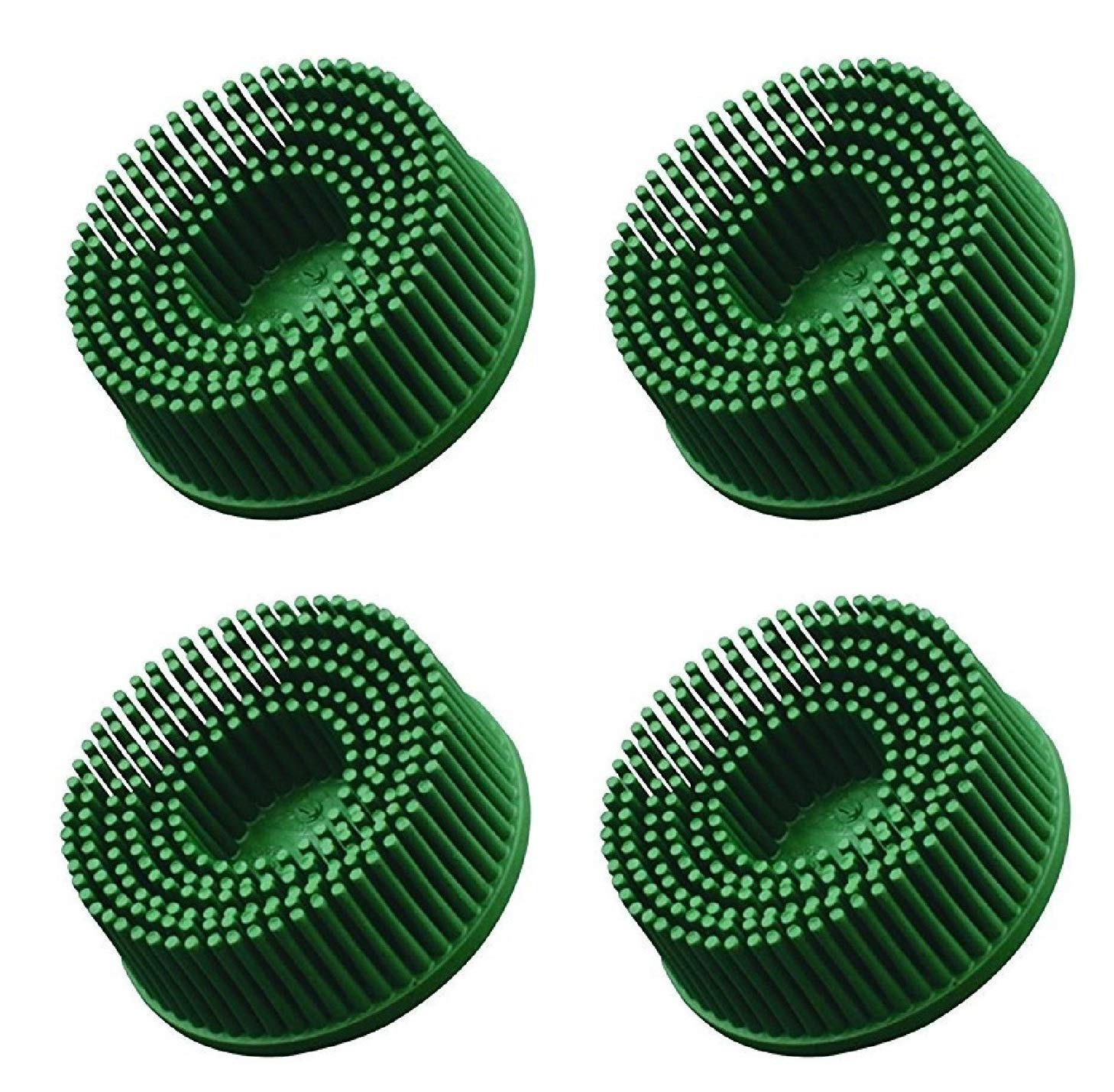 2/" 3M 18730 Scotch Brite Roloc Green Bristle Disc 50 Grade 1 disc