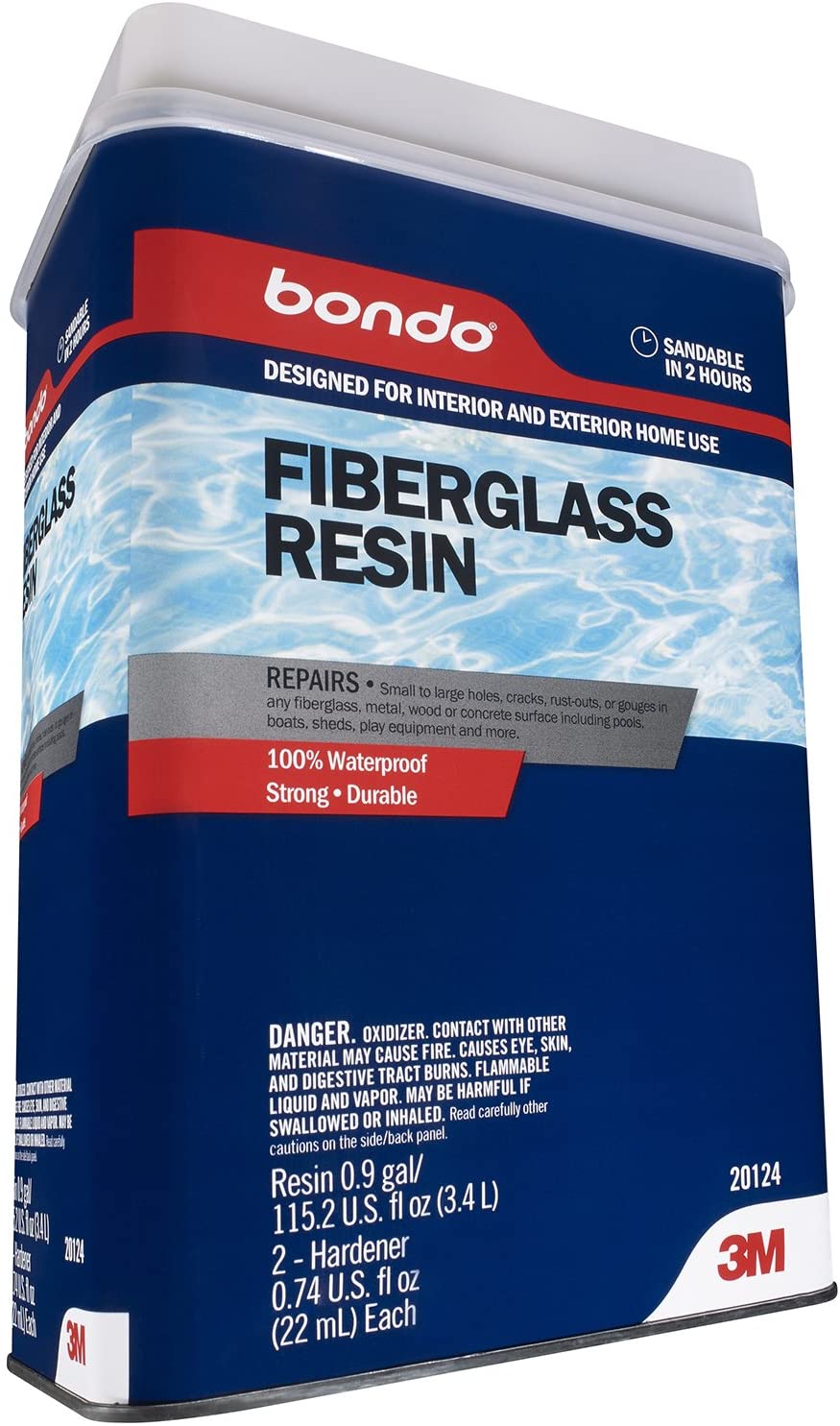 Bondo Fiberglass Resin, 20124, 0.9 Gallon eBay