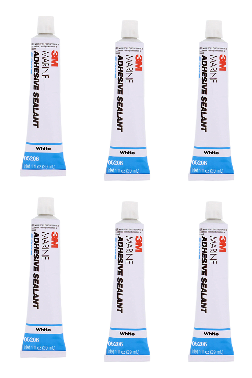 3M 05206 Marine Adhesive Sealant 5200, 1 oz, White, 6Pack eBay
