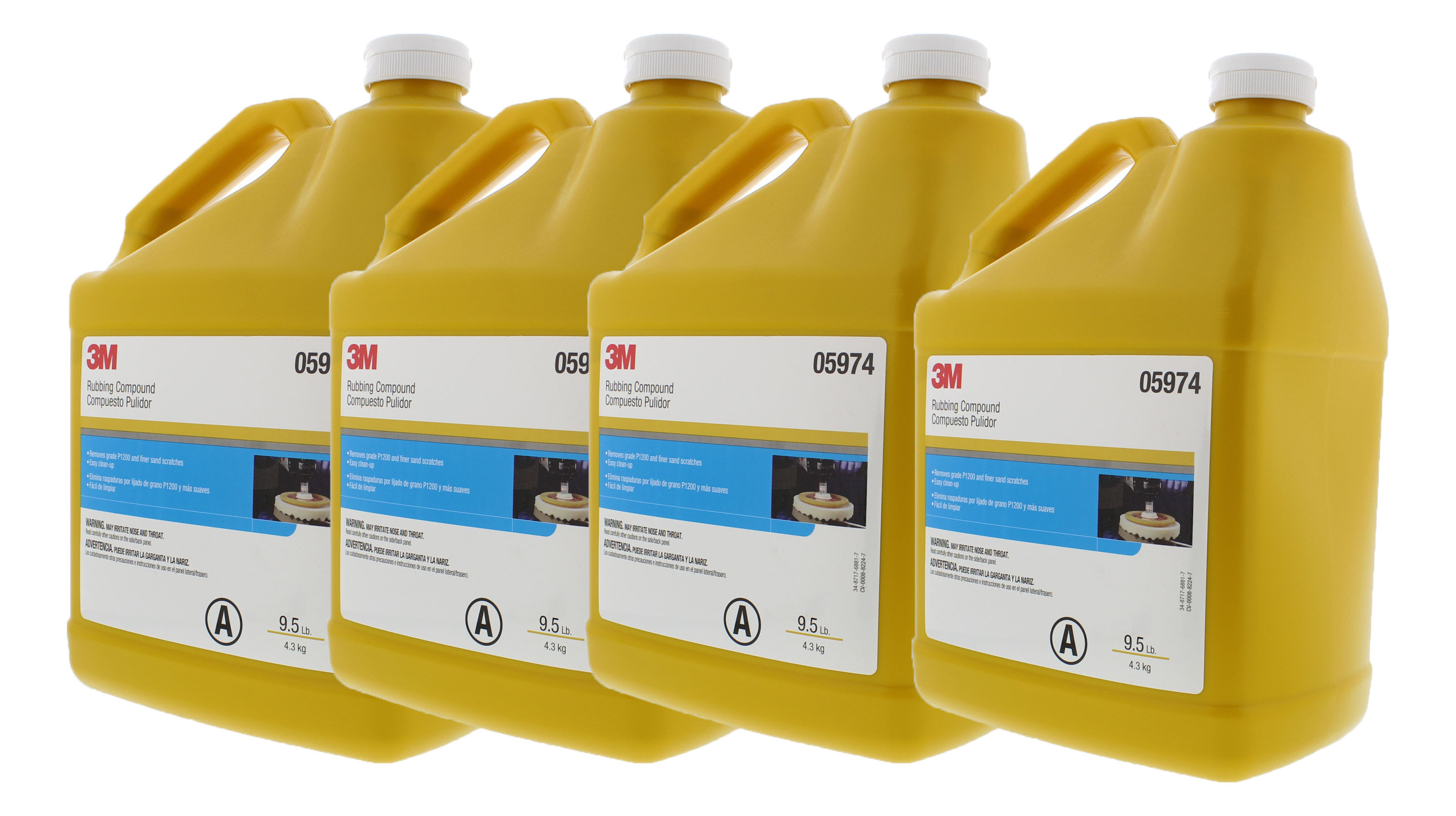 3M 05974 Rubbing Compound, 1 Gallon, (4 Pack) 688295878377 | eBay