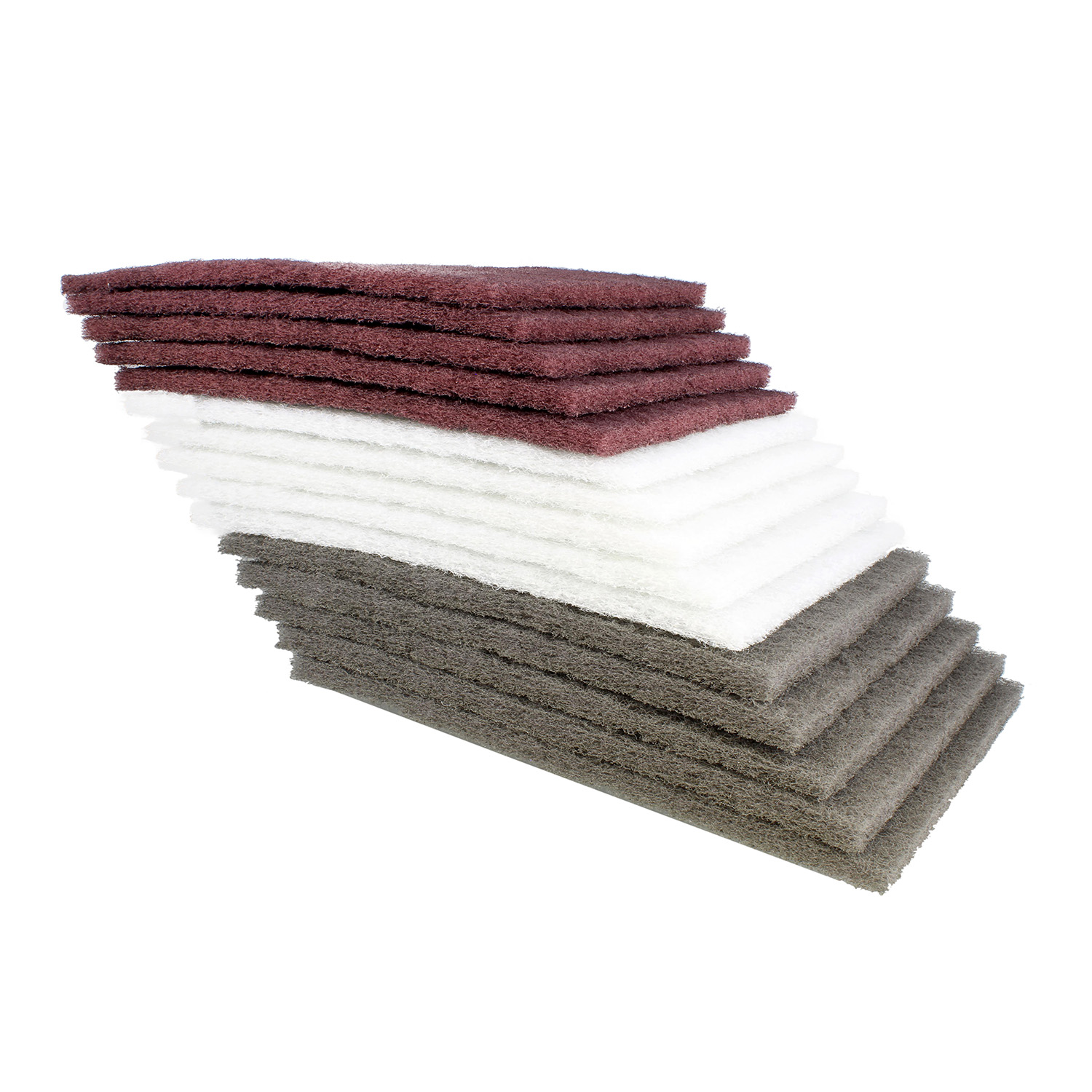 3M ScotchBrite Scuff Pads (3M 07445, 07447B, 07448B (5 Pads of Each