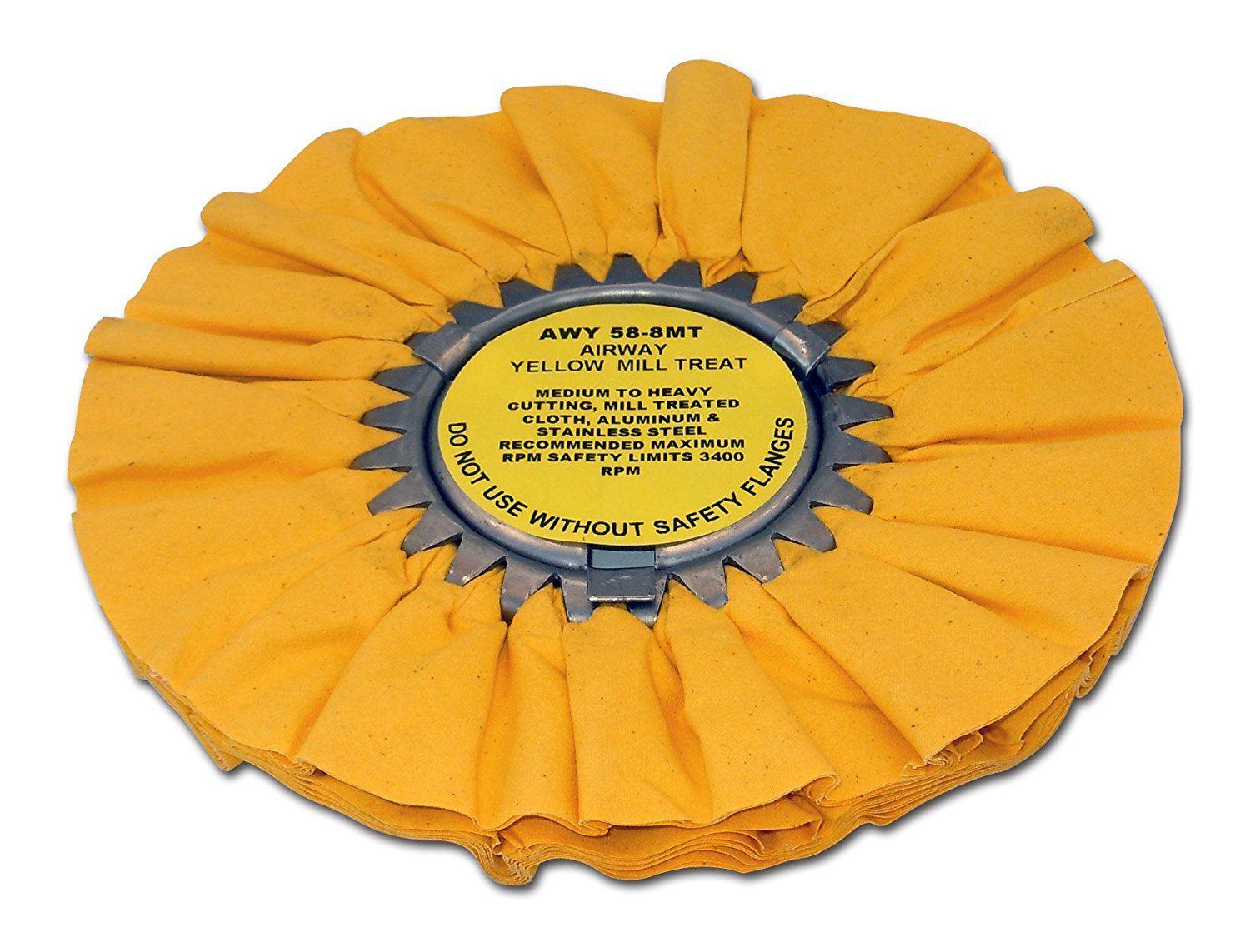 Zephyr AWY588MT Yellow Airway Mill Treat 8" Buffing Wheel eBay