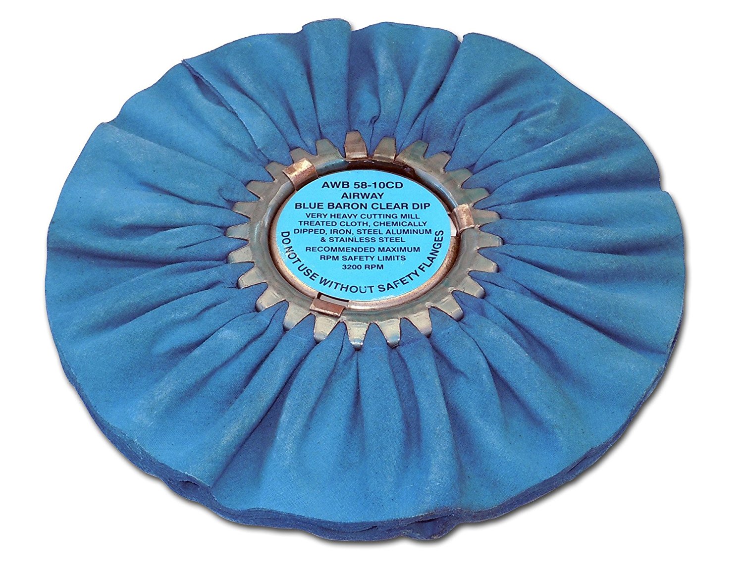 Zephyr AWB588CD Blue Baron Clear Dip 8″ Buffing Wheel eBay