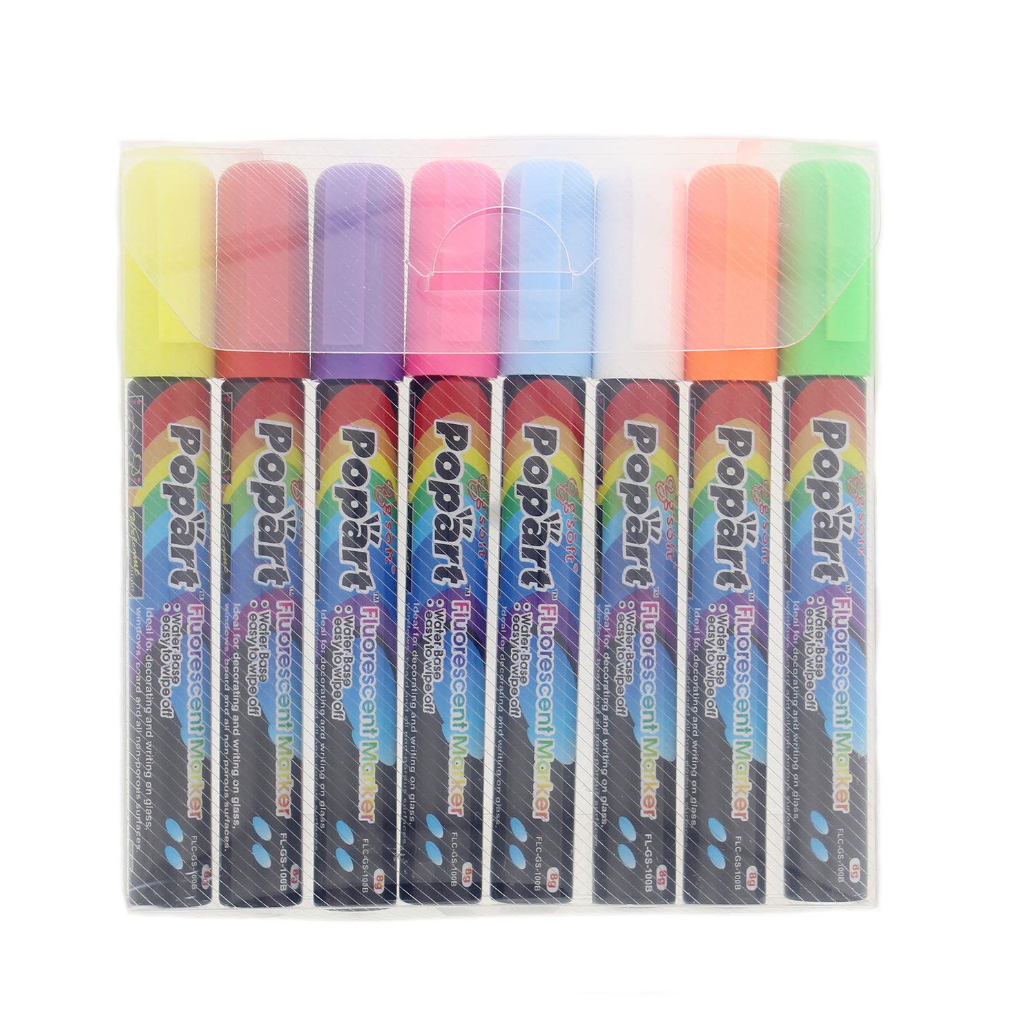 ABN Neon Liquid Marker Chalk Pens 8Pack Chalk Paint Window Markers