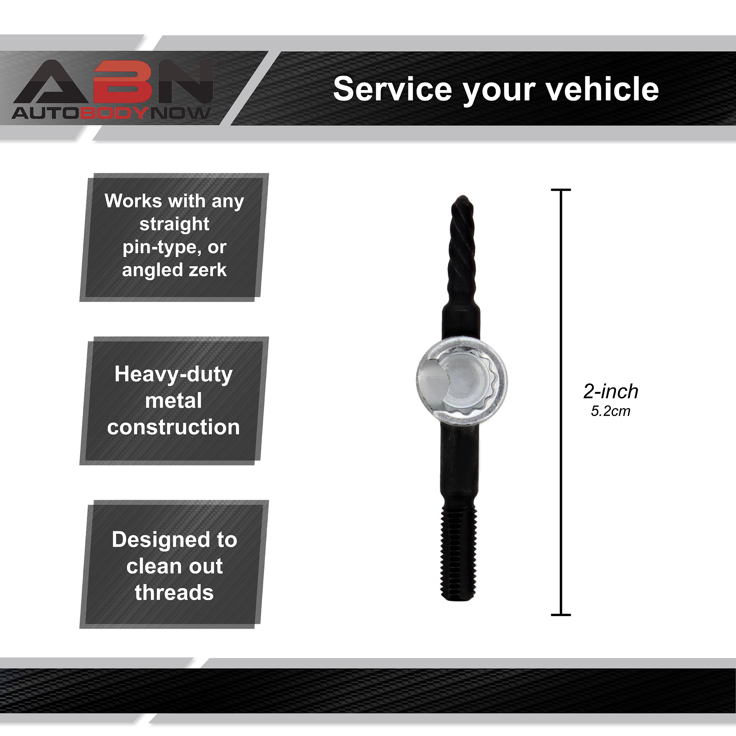 ABN Grease Fitting Tool 4 Way Grease Fittings Tool Easy Out Zerk