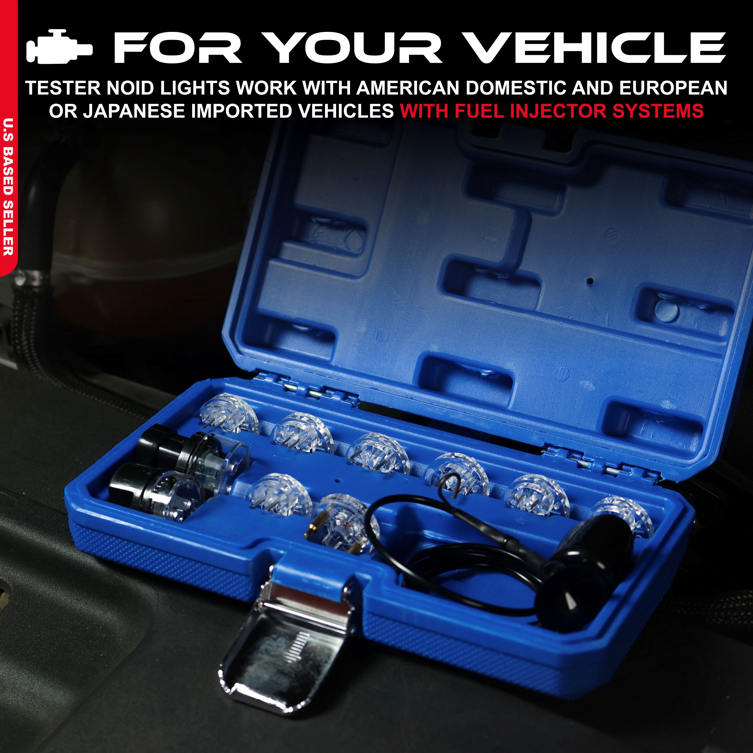 ABN Noid Light Test Kit Fuel Injector Tester Kit Noid Light Set 10