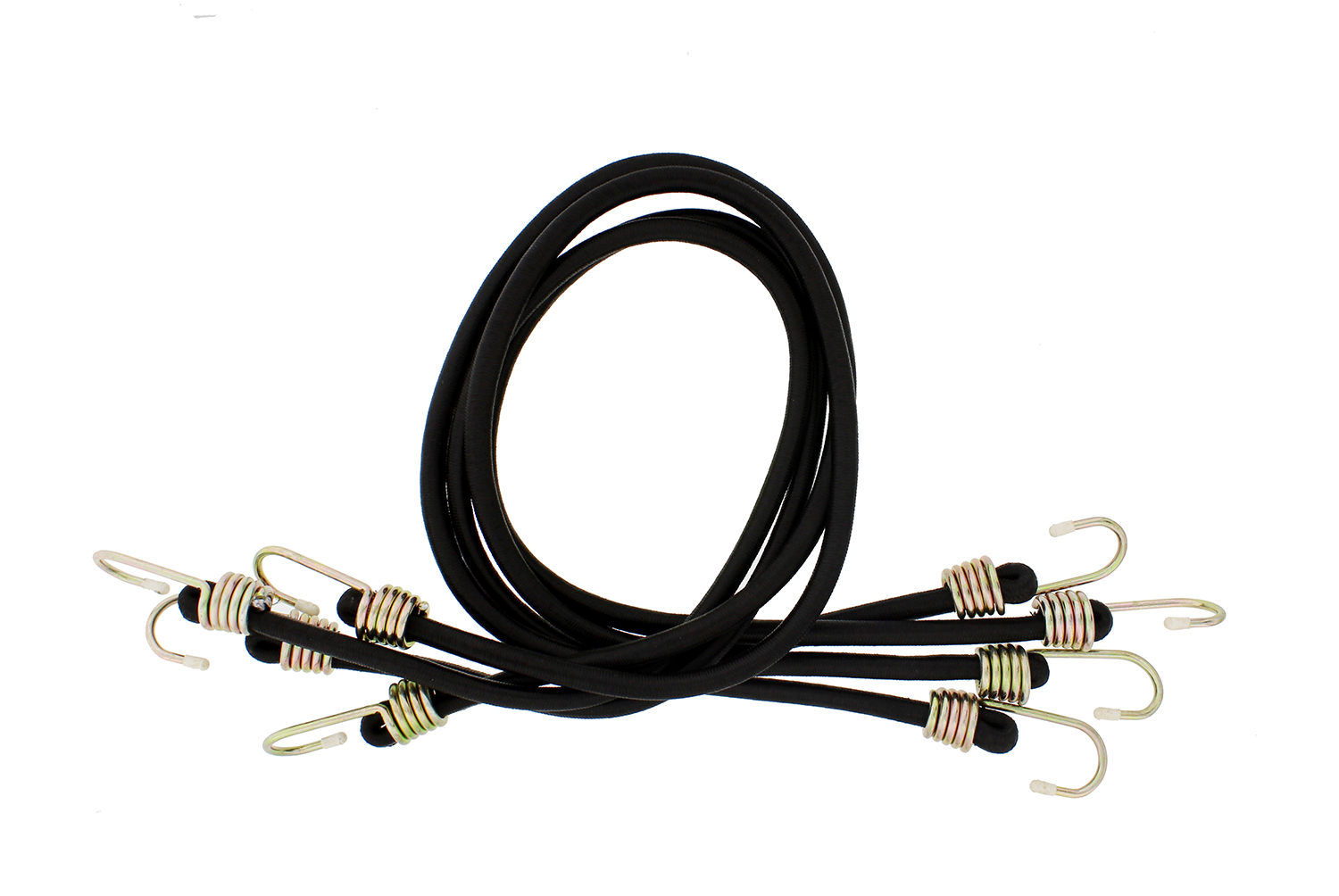 ABN Bungee Cords with Hooks 36” Inch Black Bungee Strap Set, 4 Pack