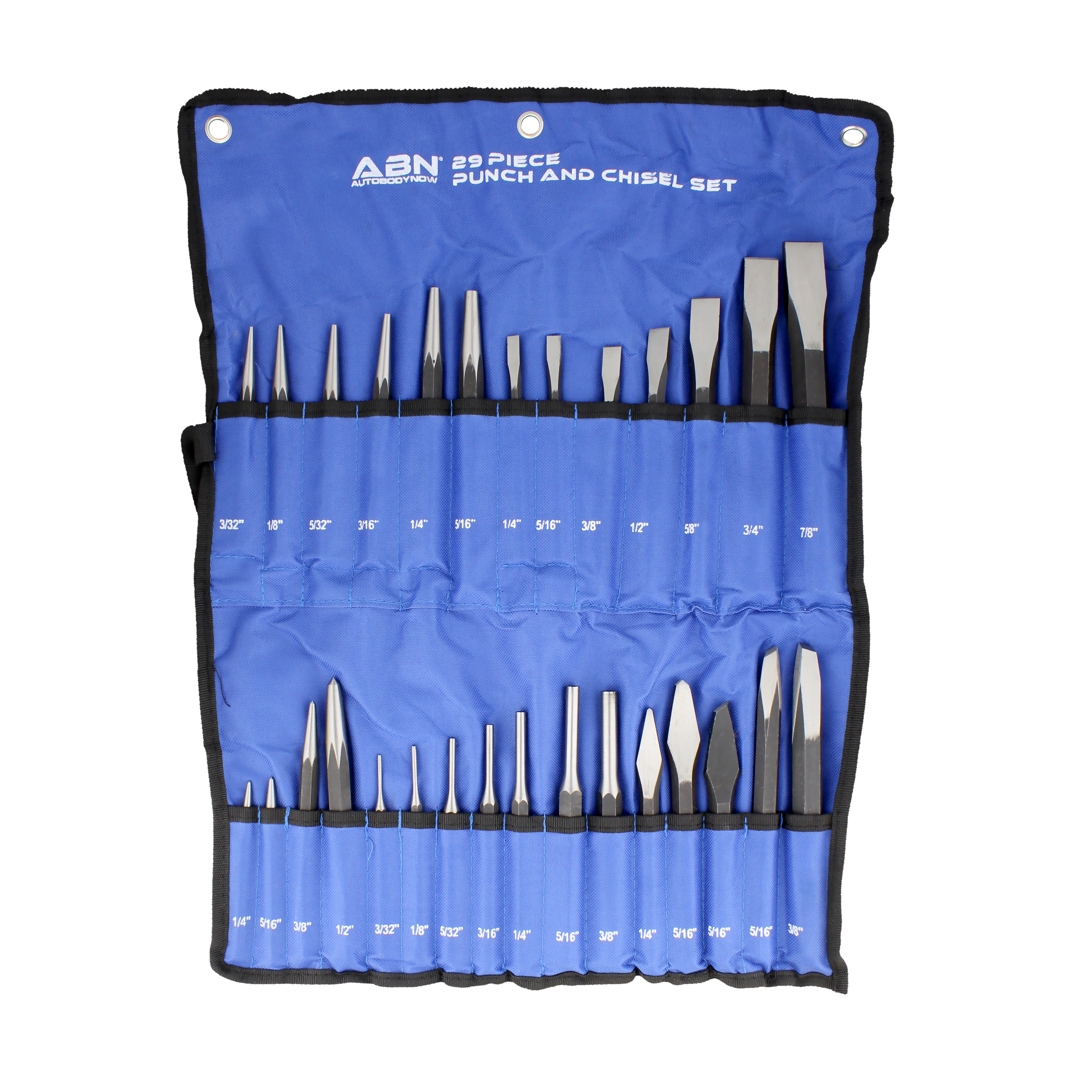 ABN Cold Chisel Set Automotive Punch Tool Kit 29Piece Punch Chisel