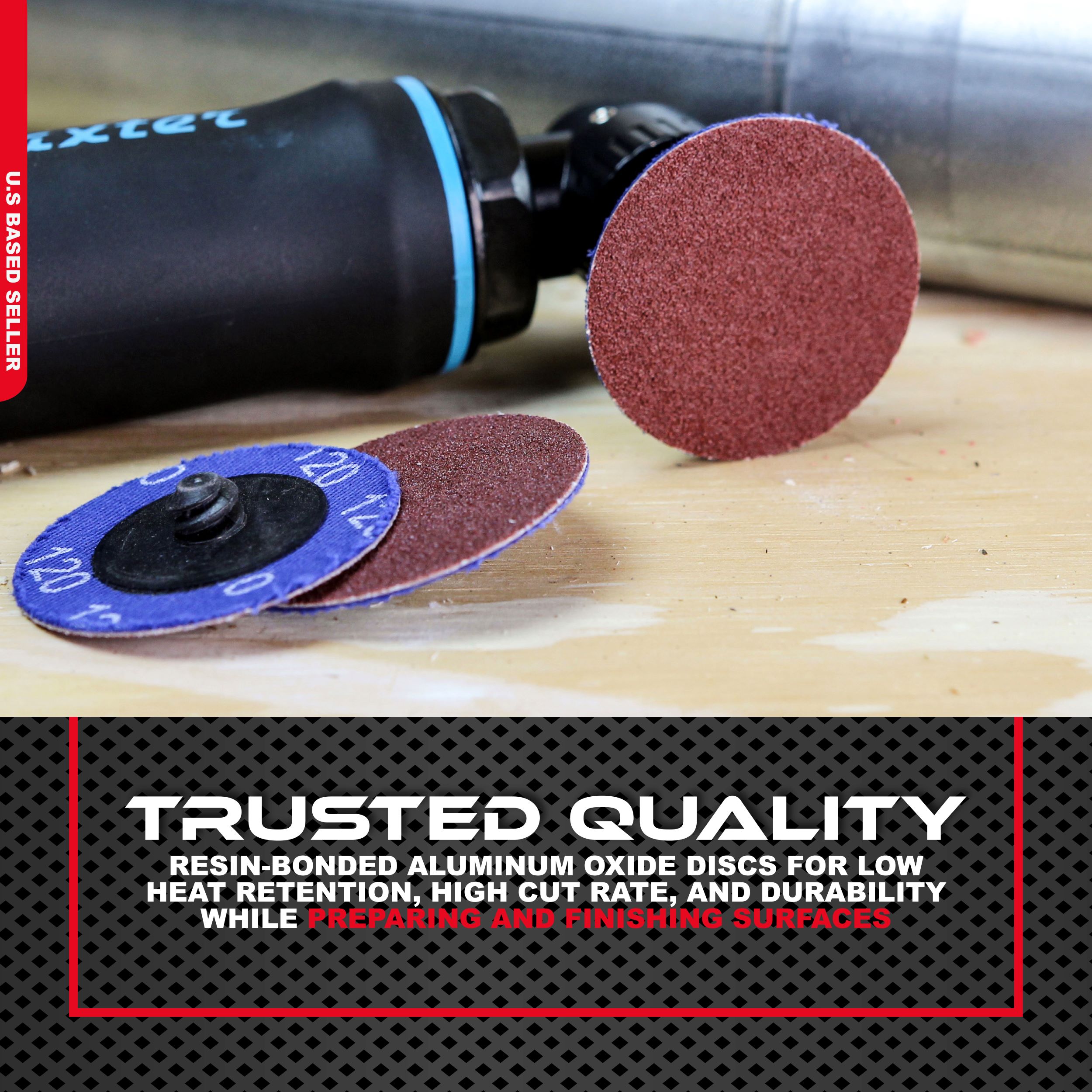 ABN Aluminum Oxide Sandpaper Disc 50pk 2in Sanding Disc Orbital Sander Pads Set - Picture 13 of 36