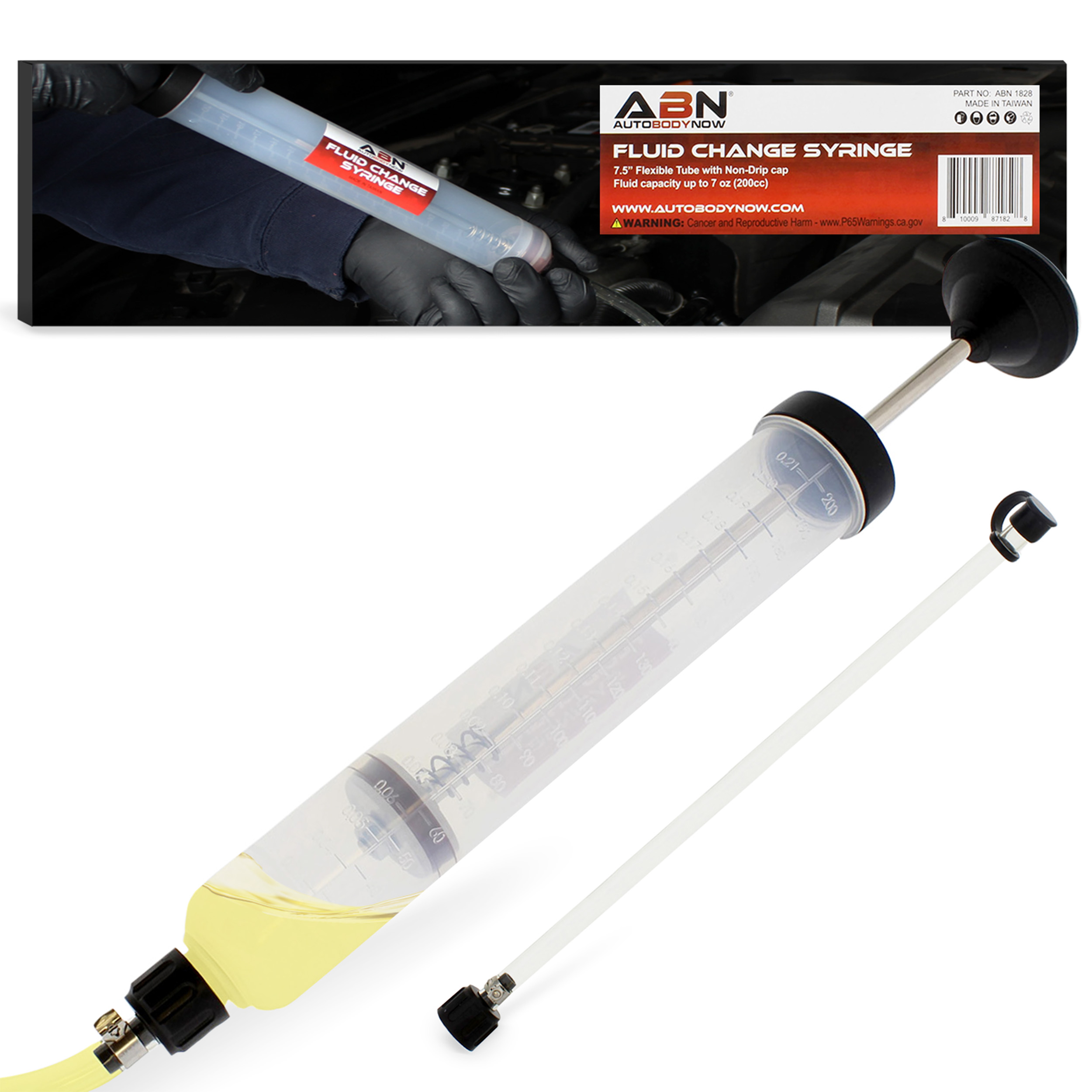 ABN Oil Change Syringe Brake Fluid Extractor Pump Automotive Oil