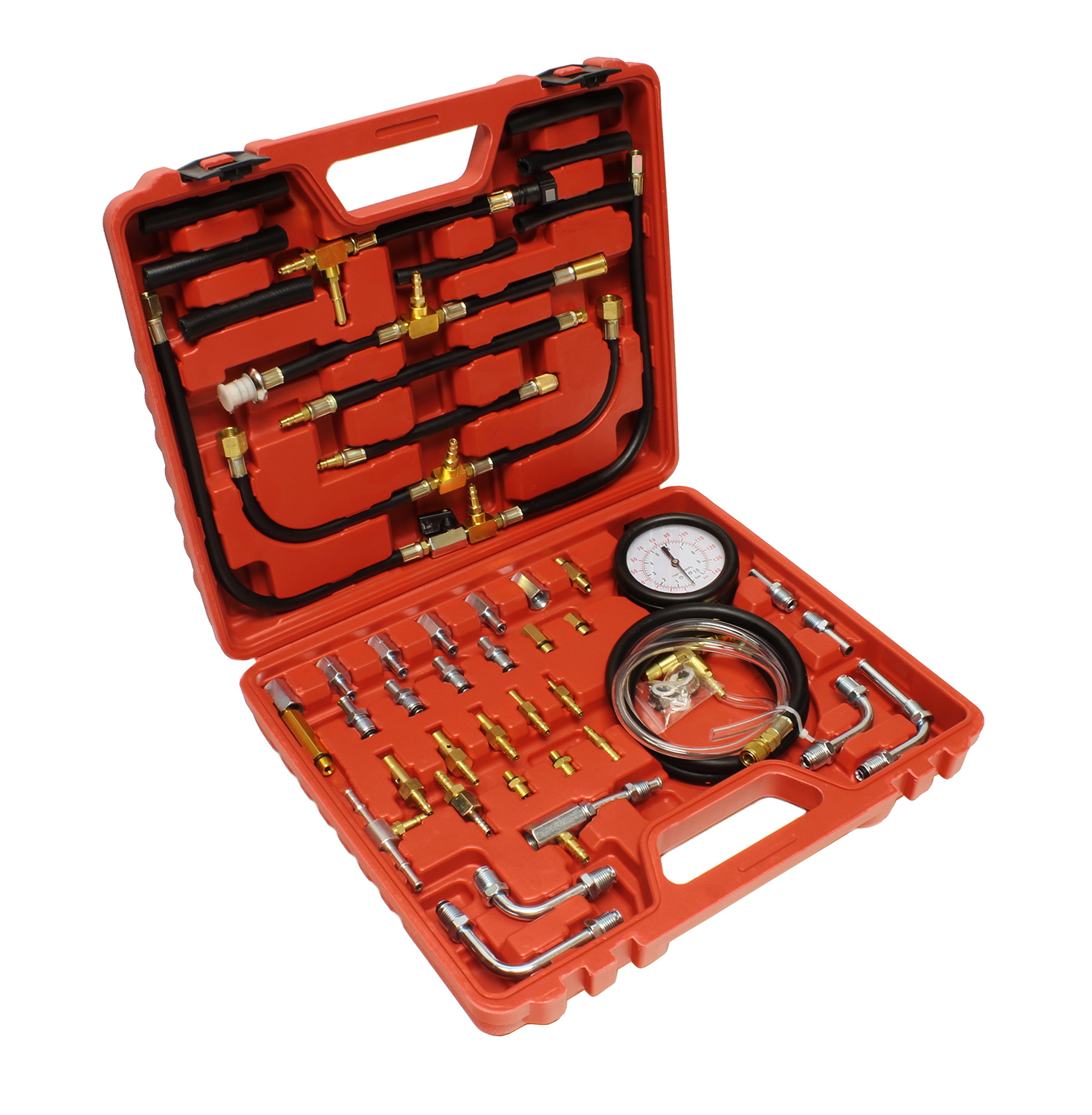 ABN® Master Fuel Injection Pressure Test Kit – Universal Hose Gauge Injector Set
