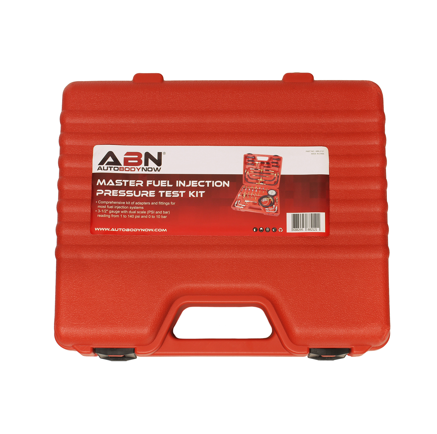 ABN® Master Fuel Injection Pressure Test Kit – Universal Hose Gauge Injector Set