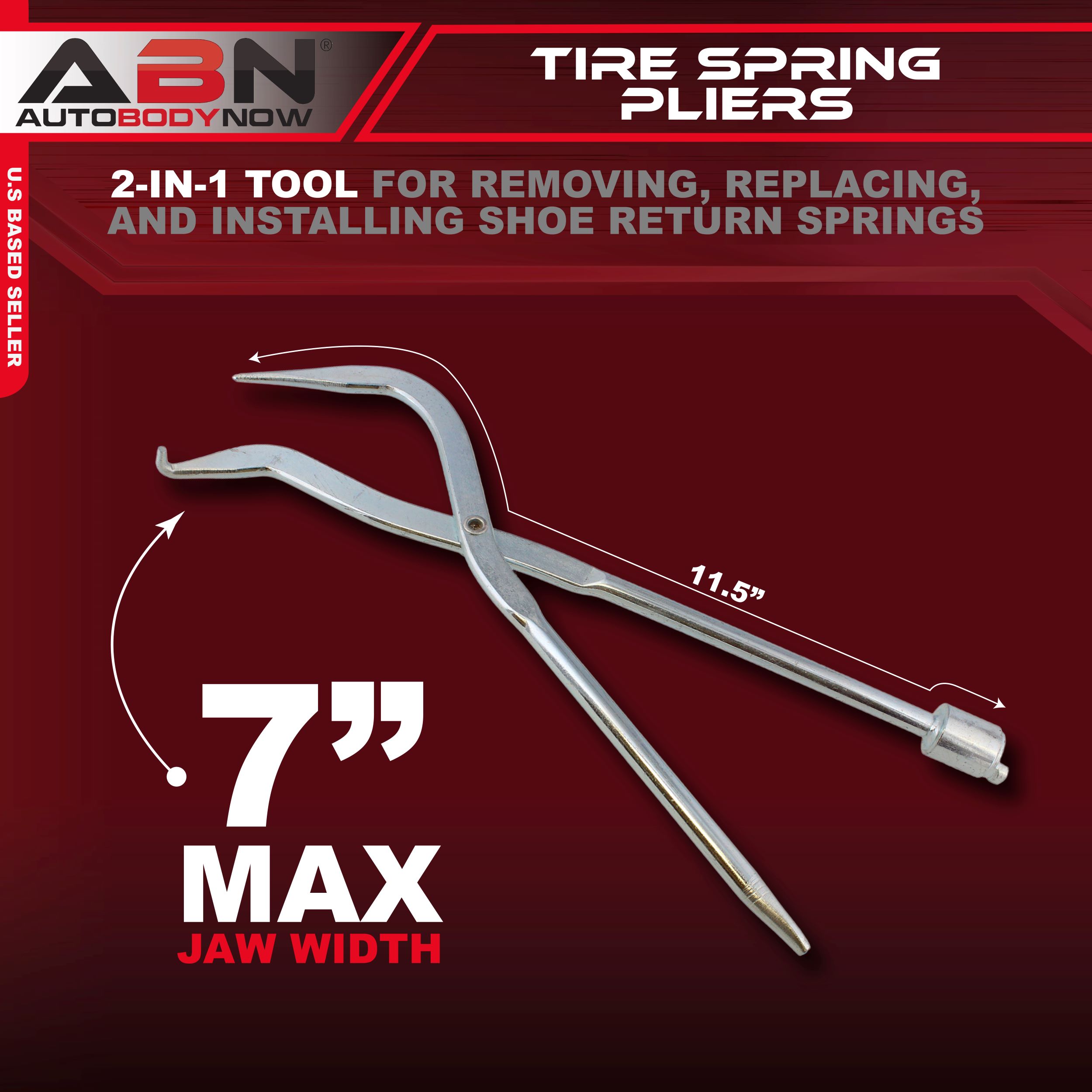 ABN Drum Brake Shoe Return Spring DualEnd Pliers Removal and