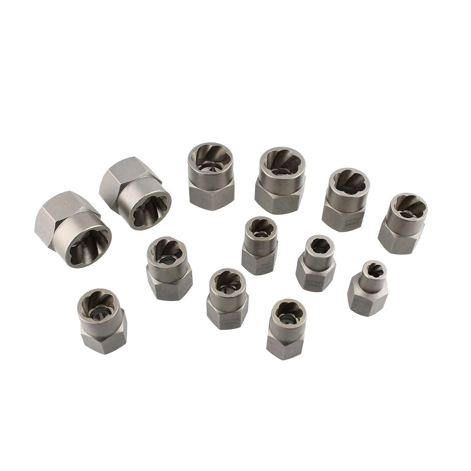 ABN 3/8 In Nut and Bolt Extractor Set Impact Sockets for Stripped Bolts