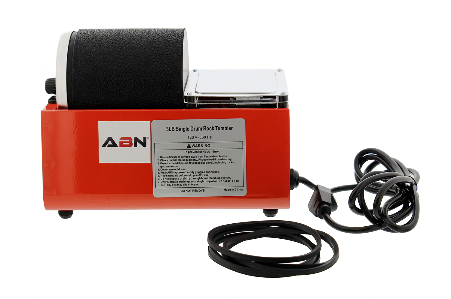 (Closeout) ABN 3 lb Pound Rotary Rock Tumbler with Single Drum