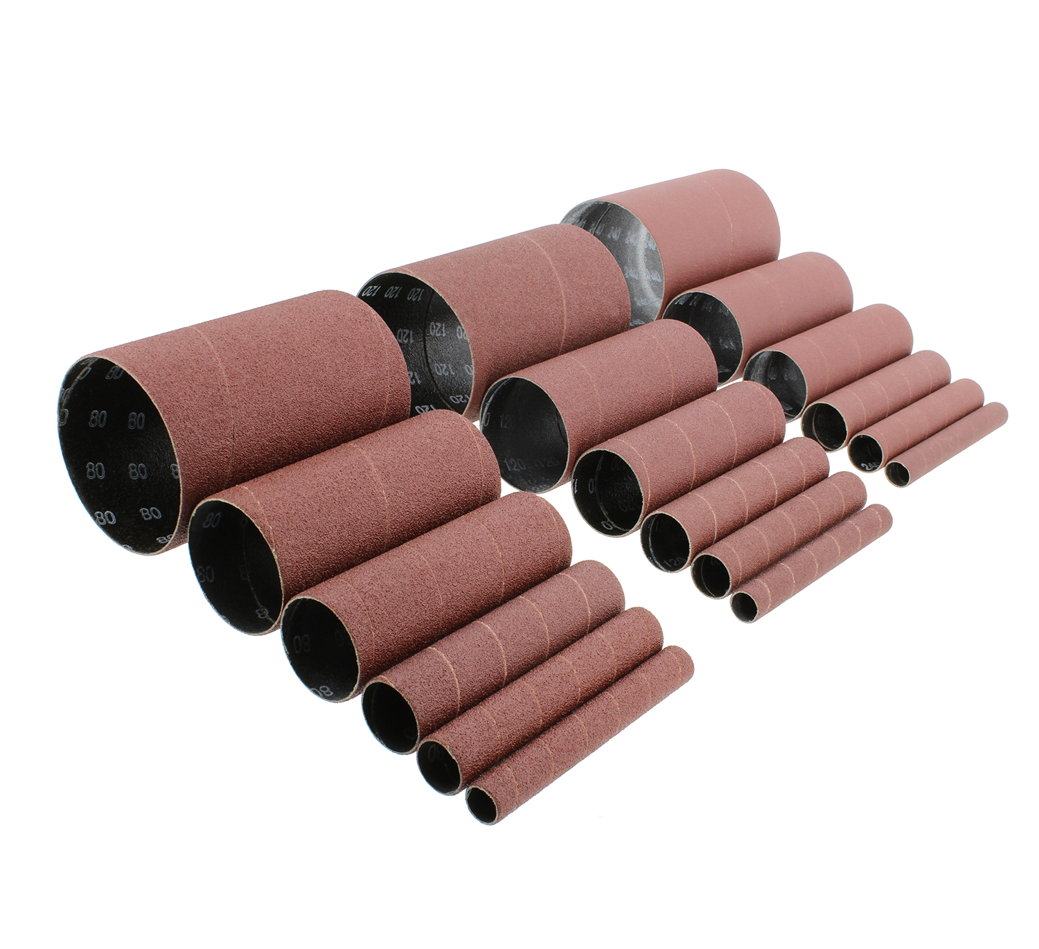 ABN Aluminum Oxide Wood Sanding Sleeves 18Pack 4.5” Inch Long