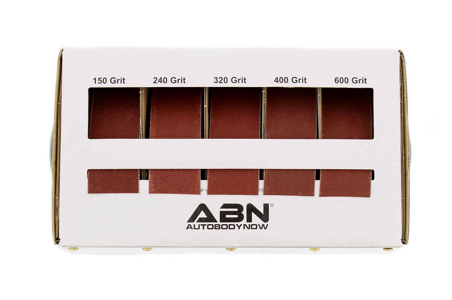 ABN Sand Paper Variety Pack 5Piece Aluminum Oxide Sandpaper with