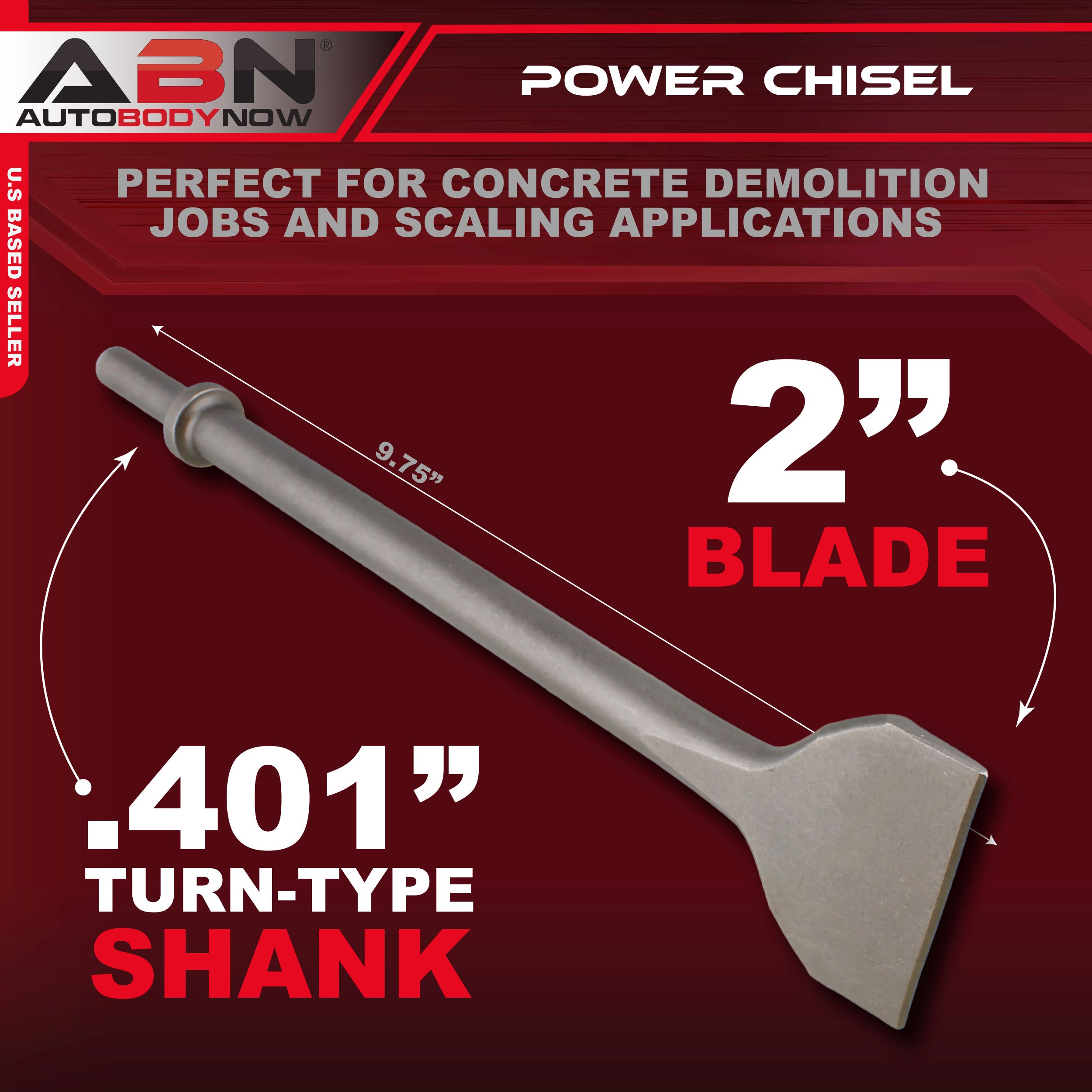 ABN Air Chisel 2” Inch Electric Chisel Air Chisel Hammer Air Chipping