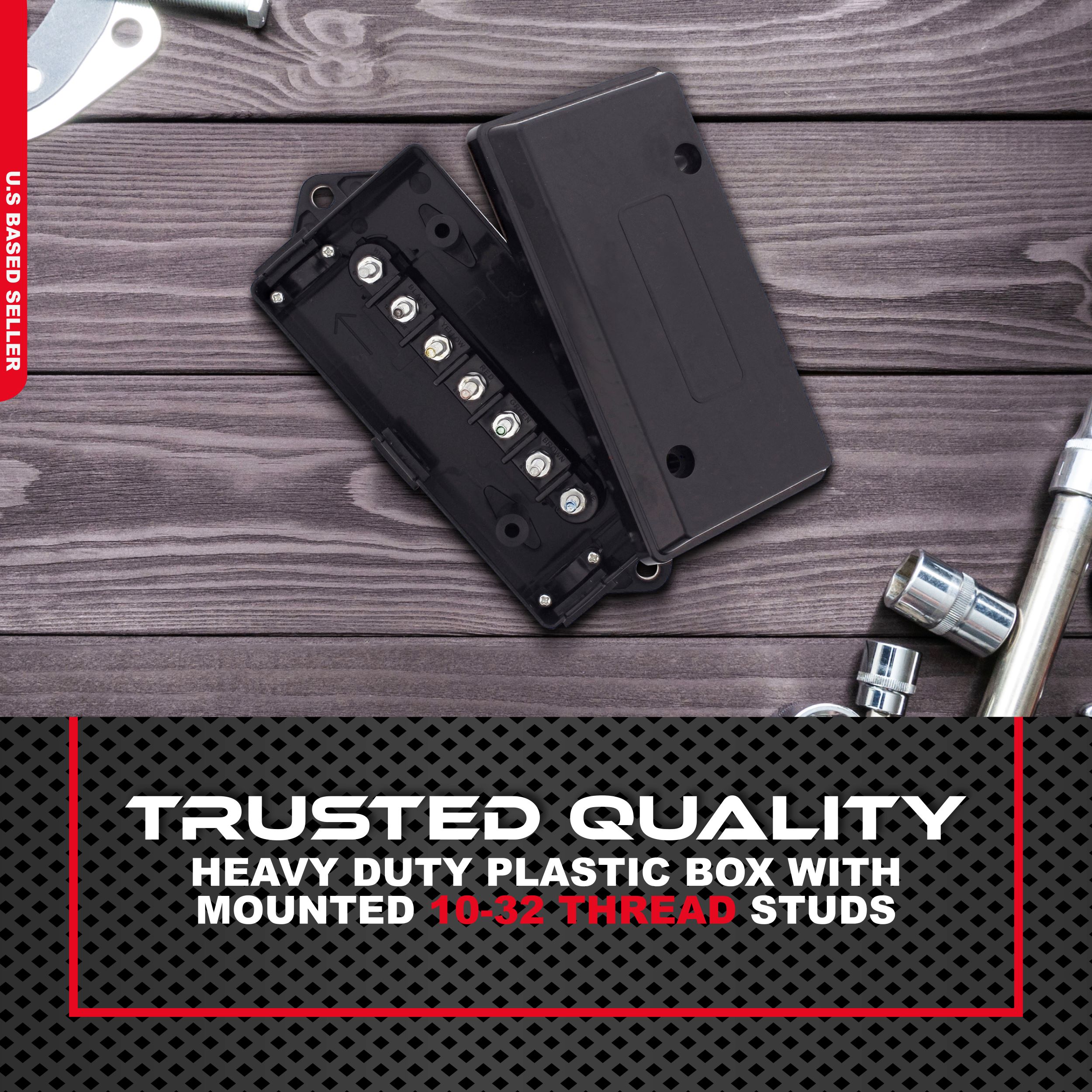 ABN Electrical Wire Connector 7 Gang/Pole Junction Box 1Pack for