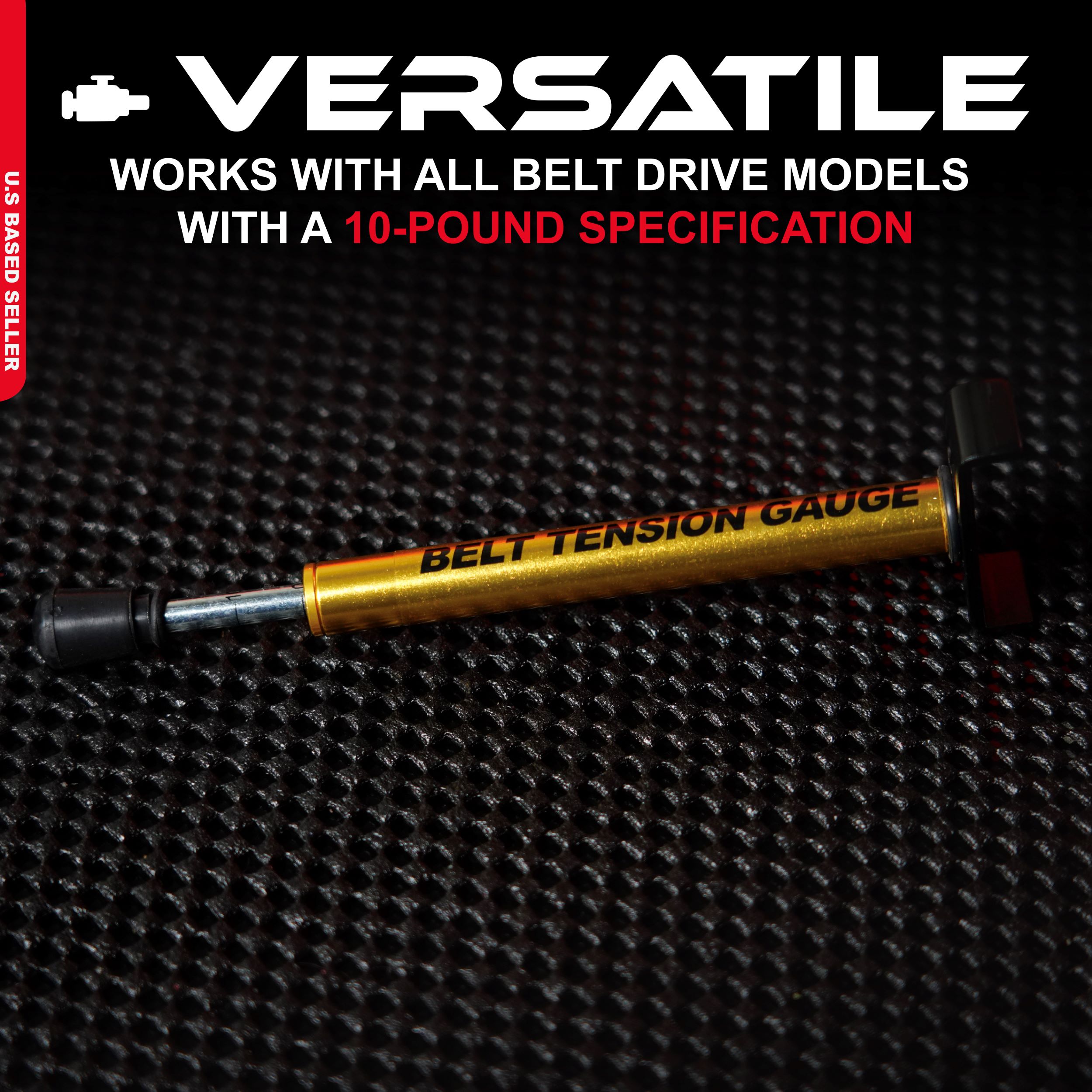 ABN Belt Tension Gauge Universal, 10 lbs specification, Easy to Read