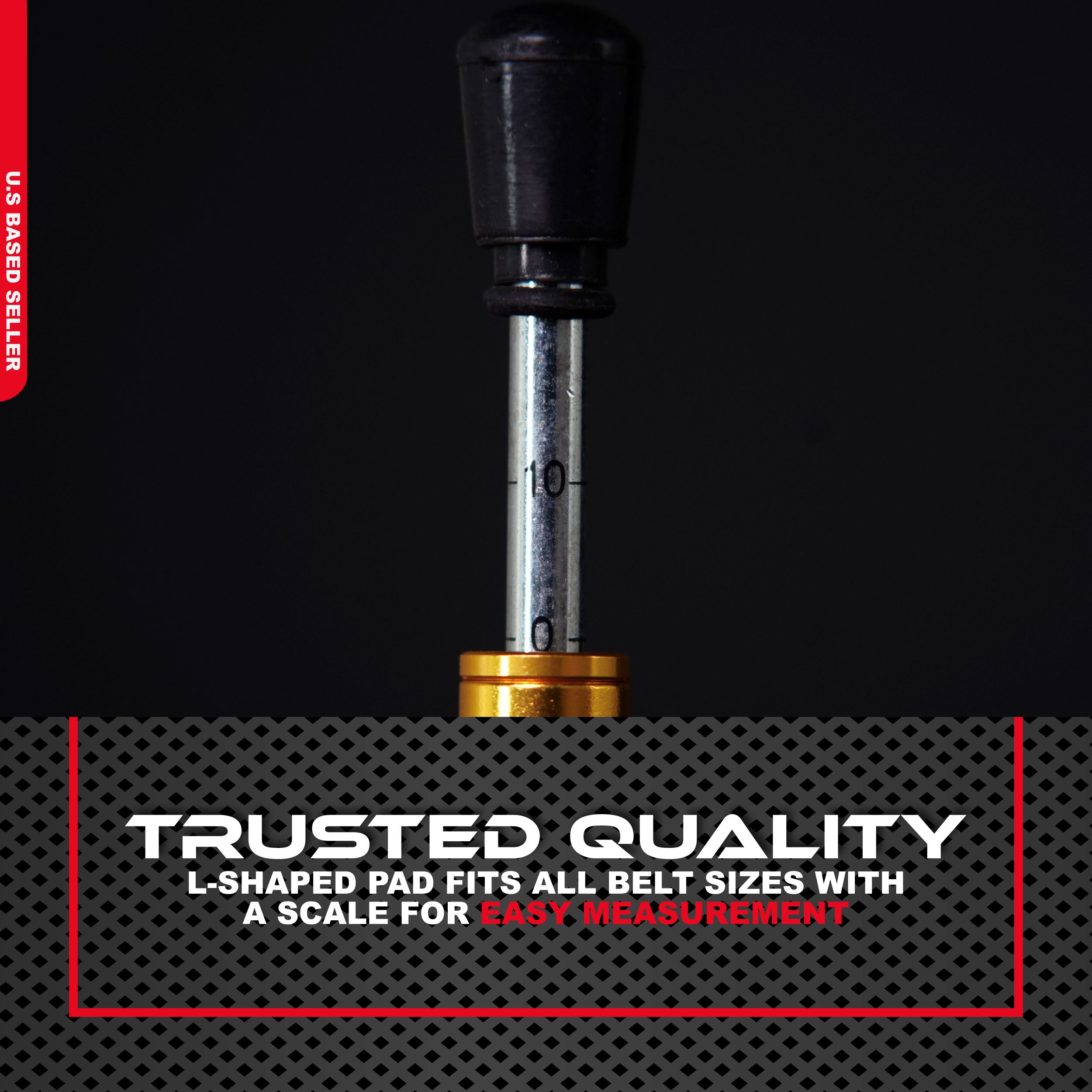 ABN Belt Tension Gauge Universal, 10 lbs specification, Easy to Read