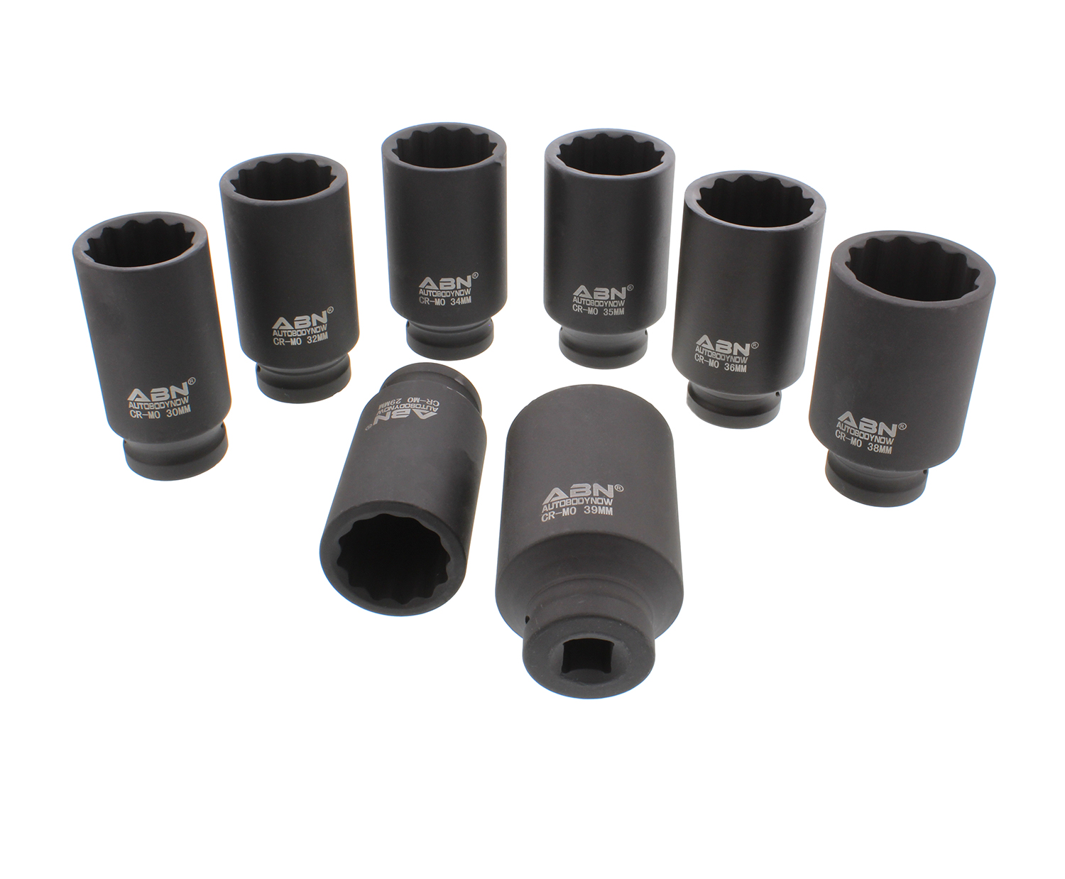 ABN Axle Nut Socket 1/2" Inch Drive 8Piece Metric Set for Vehicle 12pt