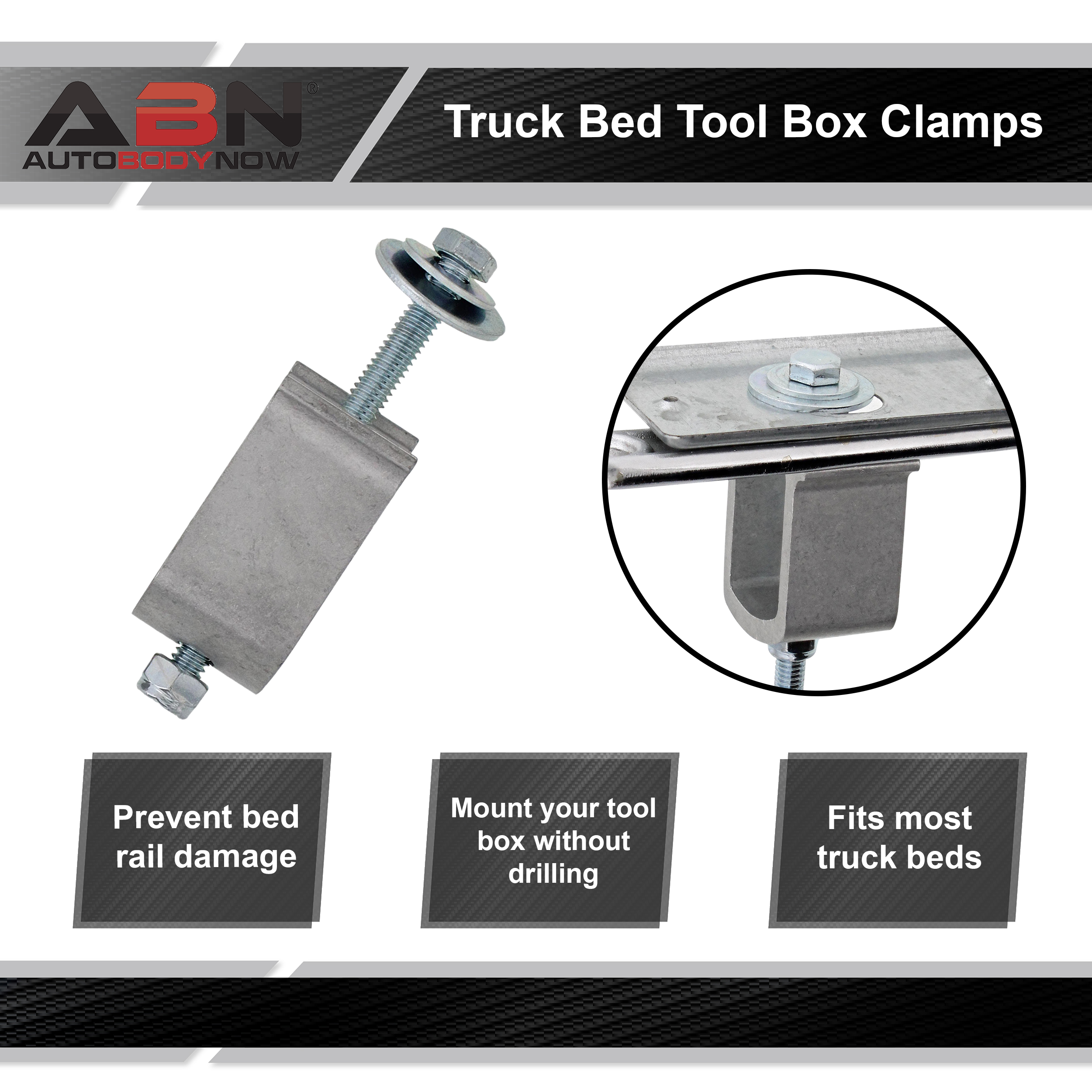 Tool box clamps for trucks Clearance