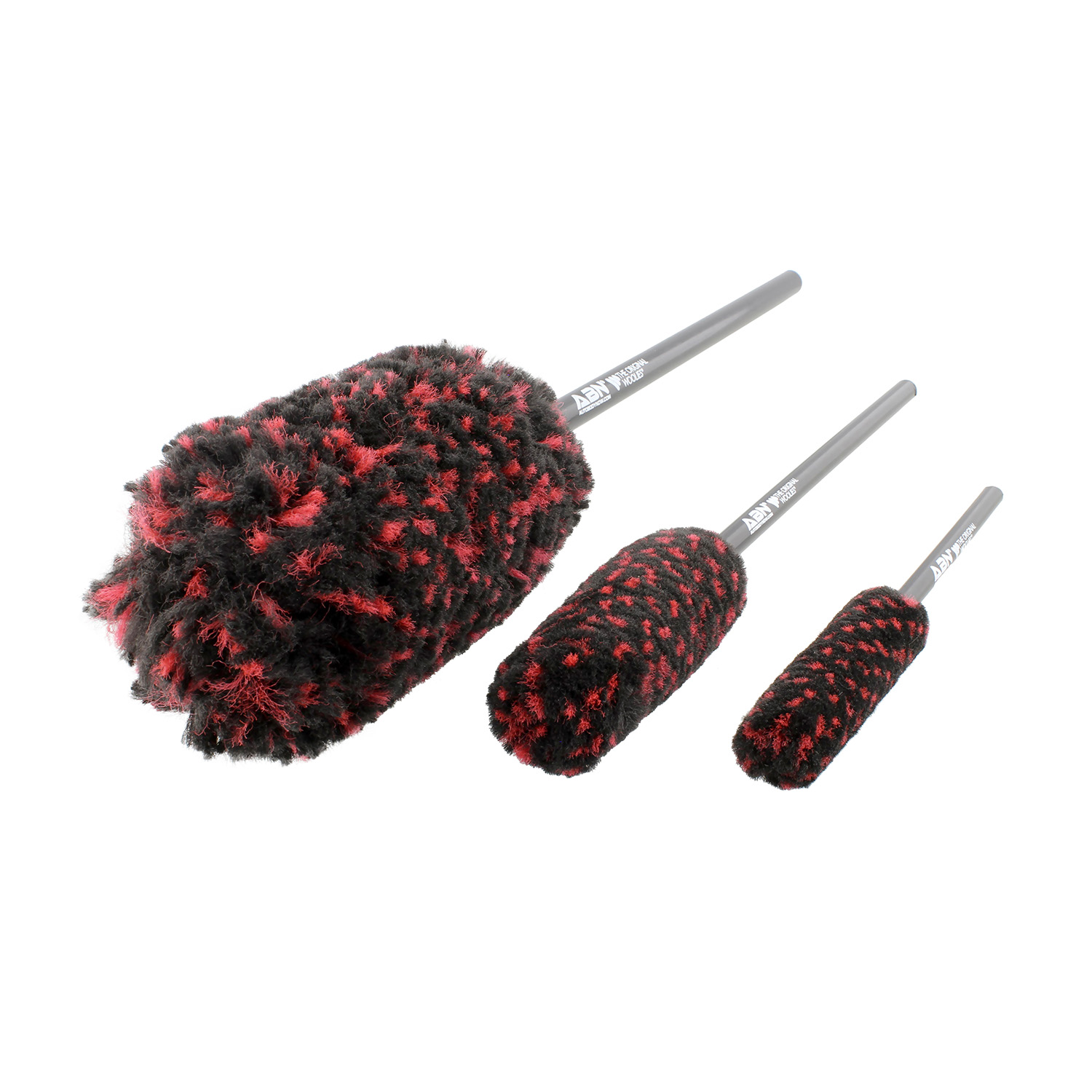 Wheel Woolies® Detailing Brake Caliper Spoke Woolie brush 2 pack kit 12/" /& 18/"