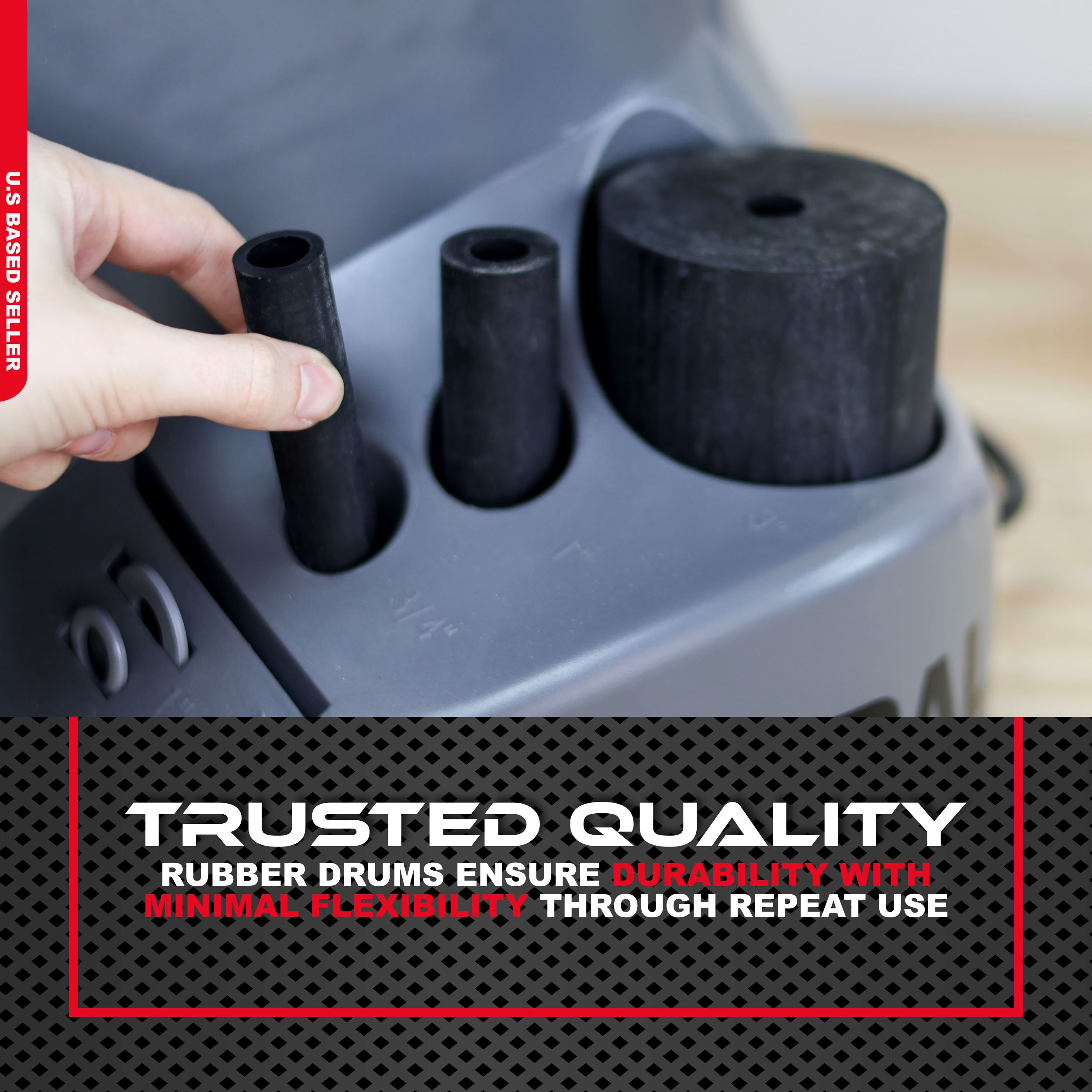 ABN Oscillating Spindle Sander Drill Press Sanding Drum Kit 5pc