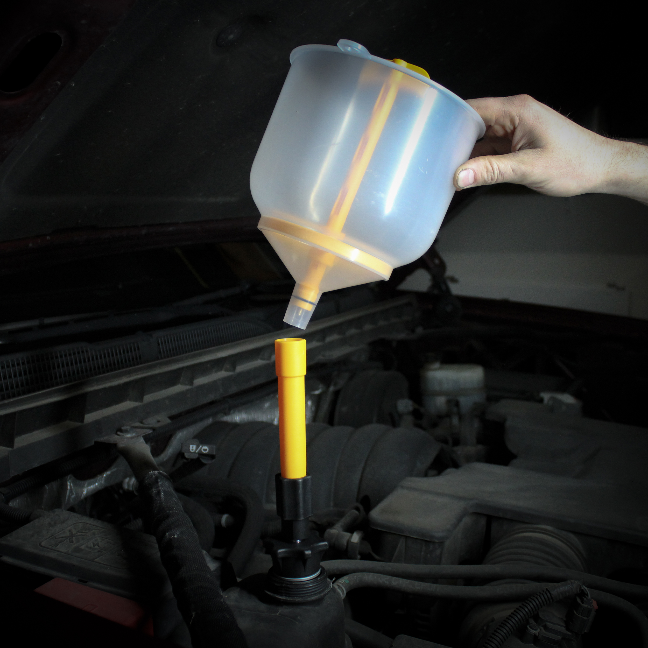 ABN AC Radiator Funnel Fill Kit Spill Proof Coolant Flush Set No