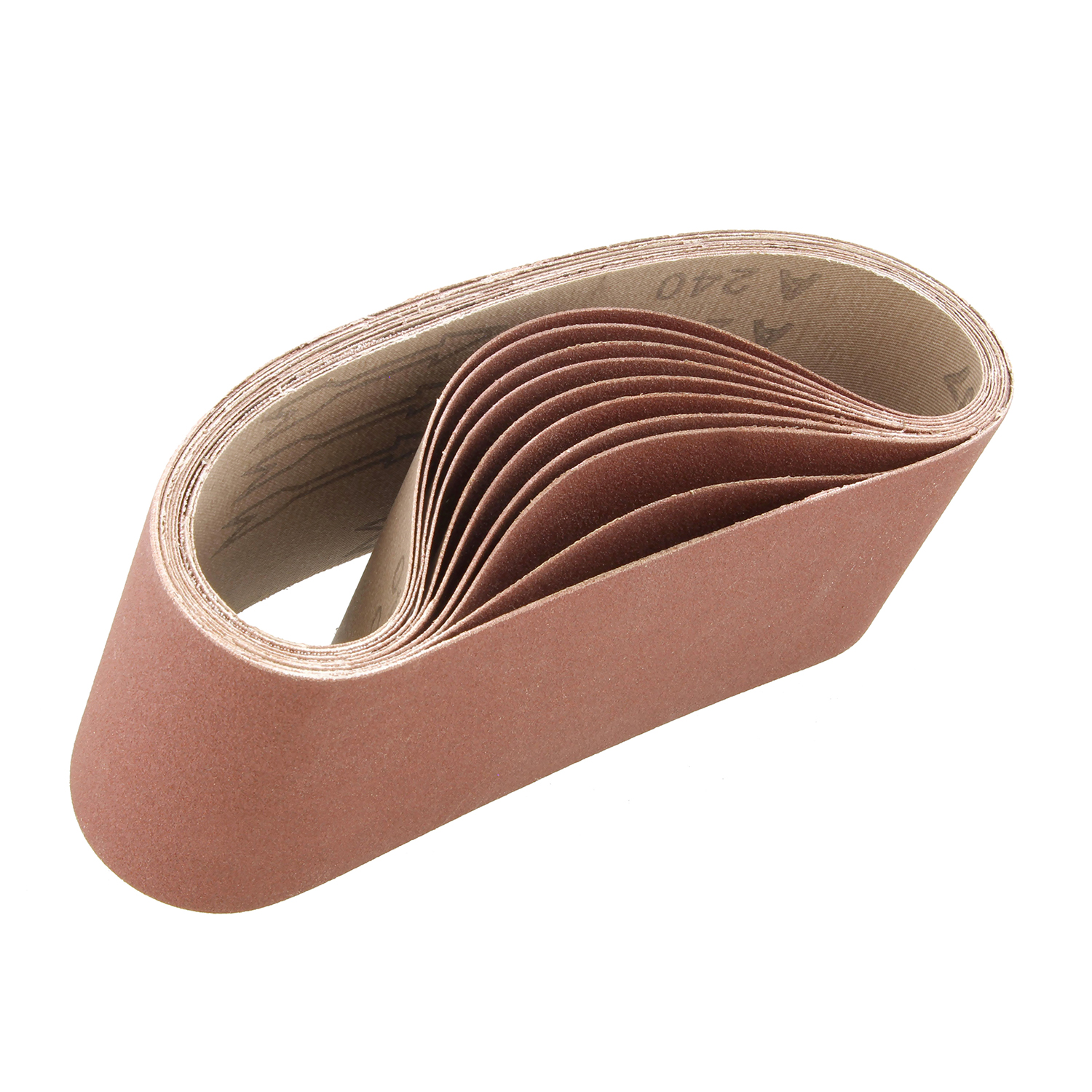 ABN Belt Sand Paper Aluminum Oxide Sanding Belts 3x18 Inch 240 Grit