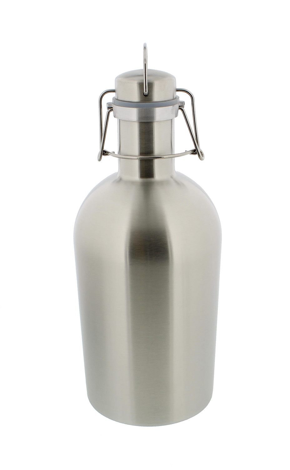 Beer Growler, 64 Ounce Stainless Steel with SwingTop for