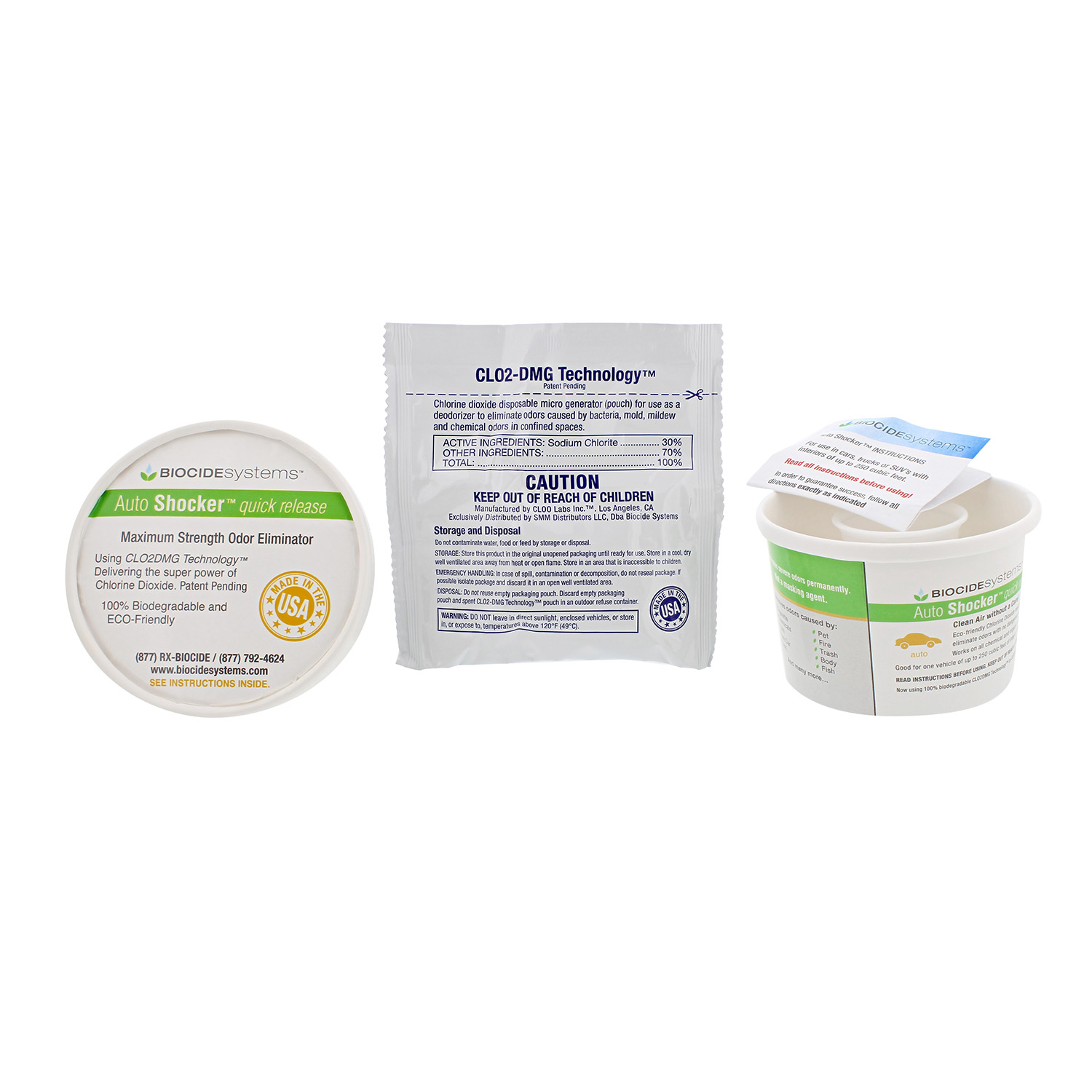 Biocide Systems 3213 Auto Shocker Interior Odor Eliminator 728028193213