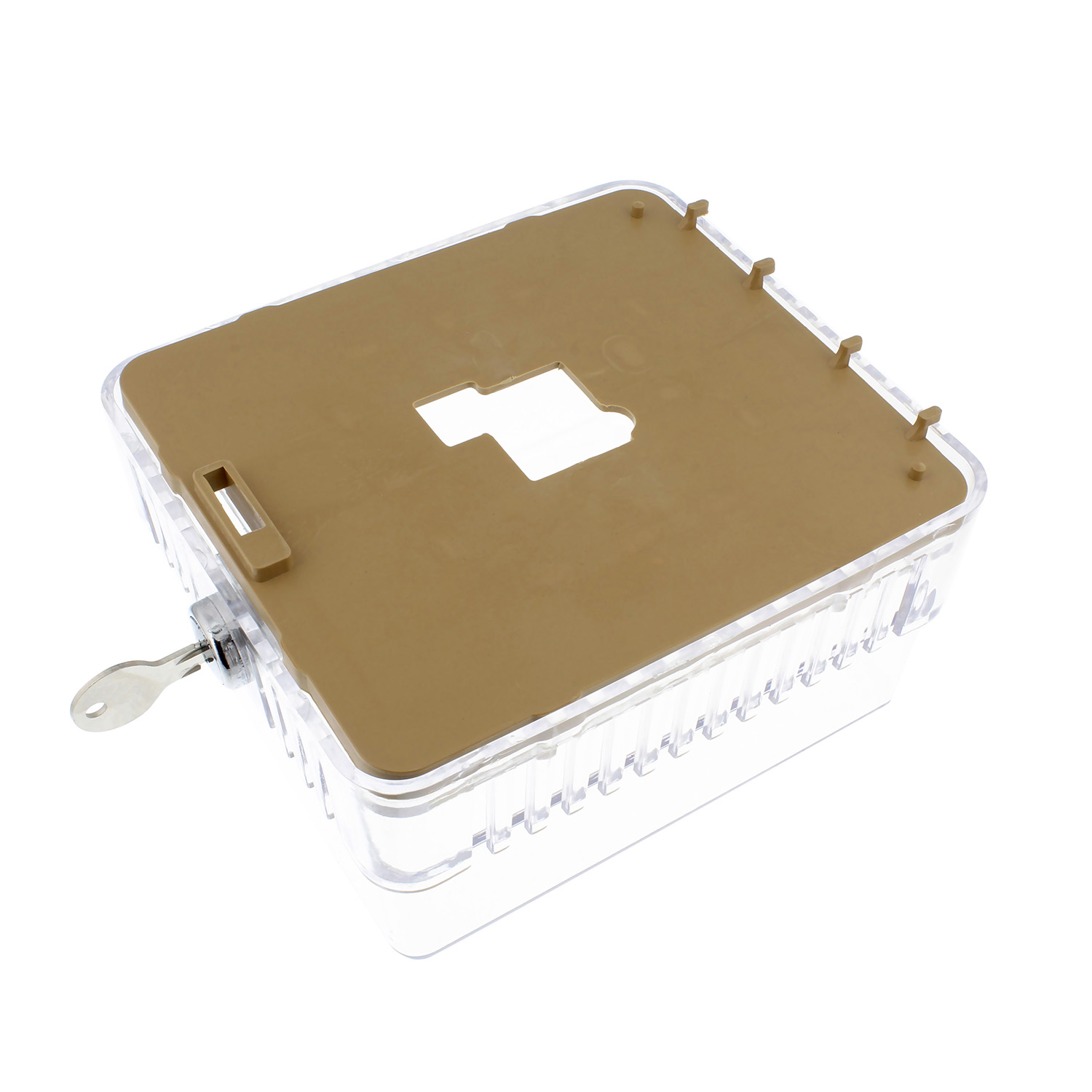 BISupply AC Thermostat Cover with Lock AC Thermostat Lock Box Cover