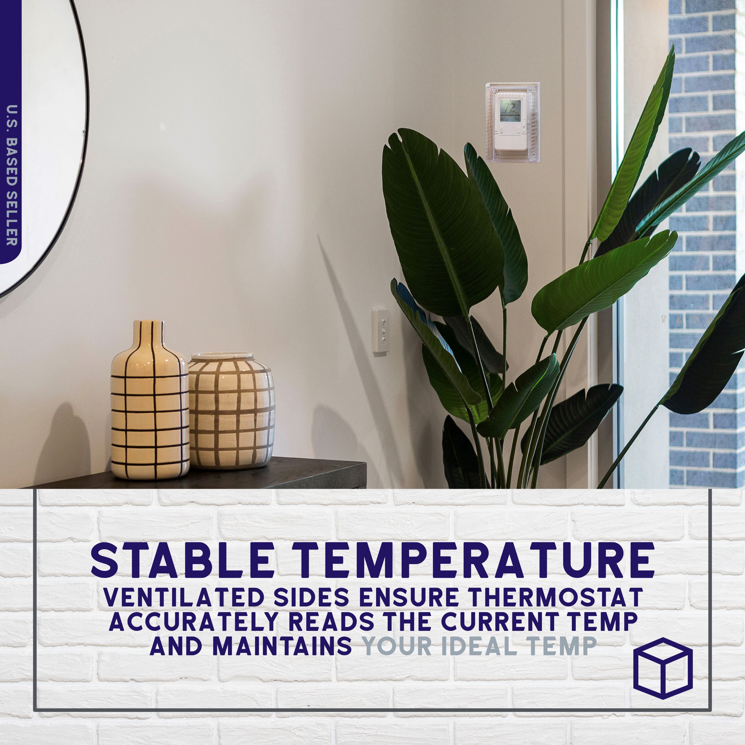 BISupply AC Thermostat Cover with Lock AC Thermostat Lock Box Cover