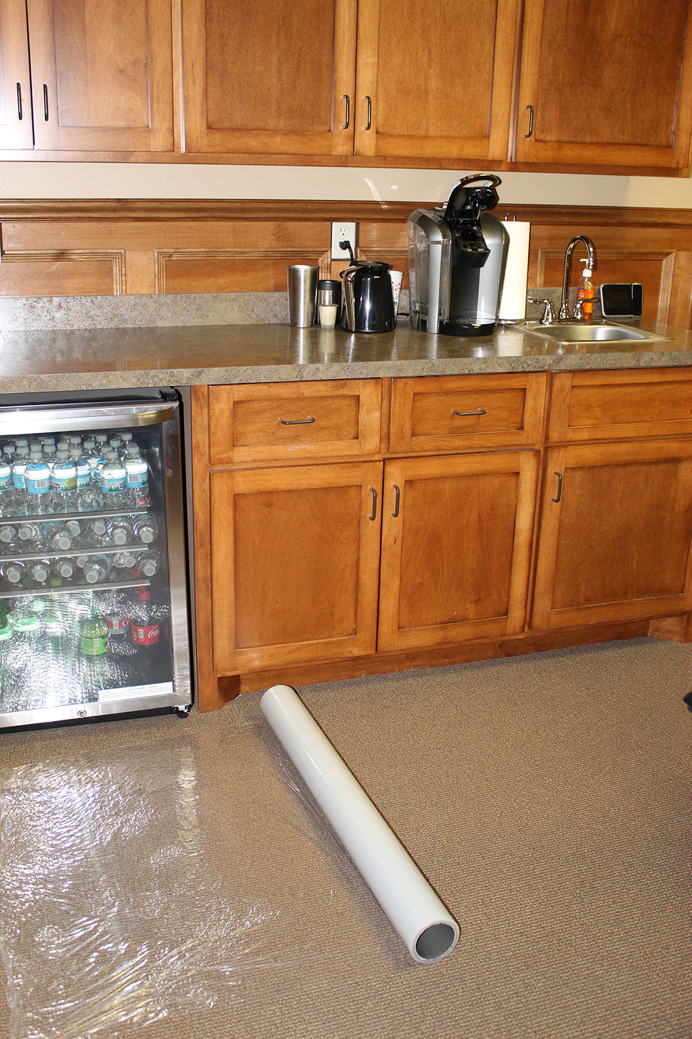 BISupply Plastic Carpet Protector Film 200’ Ft Plastic Carpet