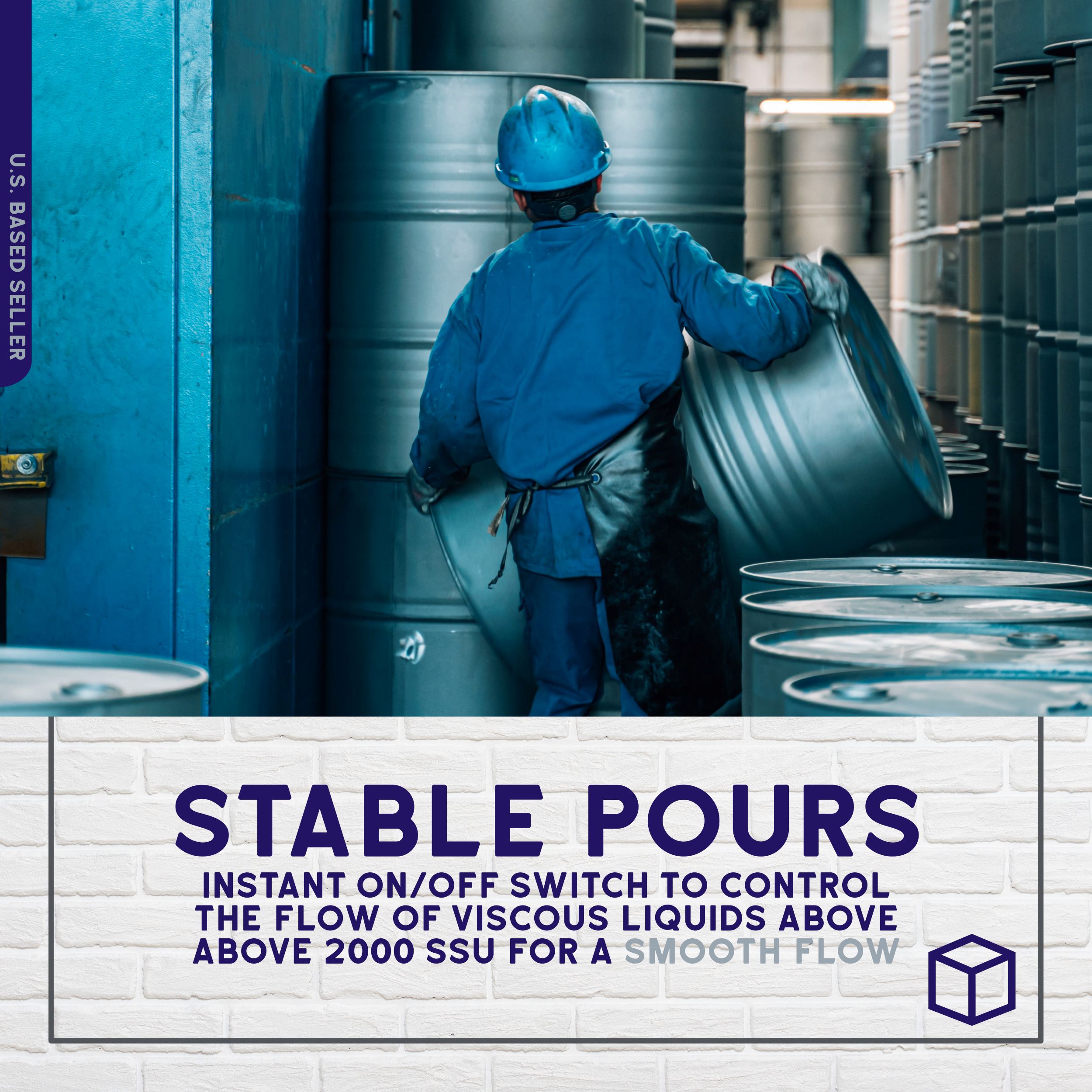 BISupply 2 Inch Drum Valve Brass Gate Valve Drum Bung Valve Barrel