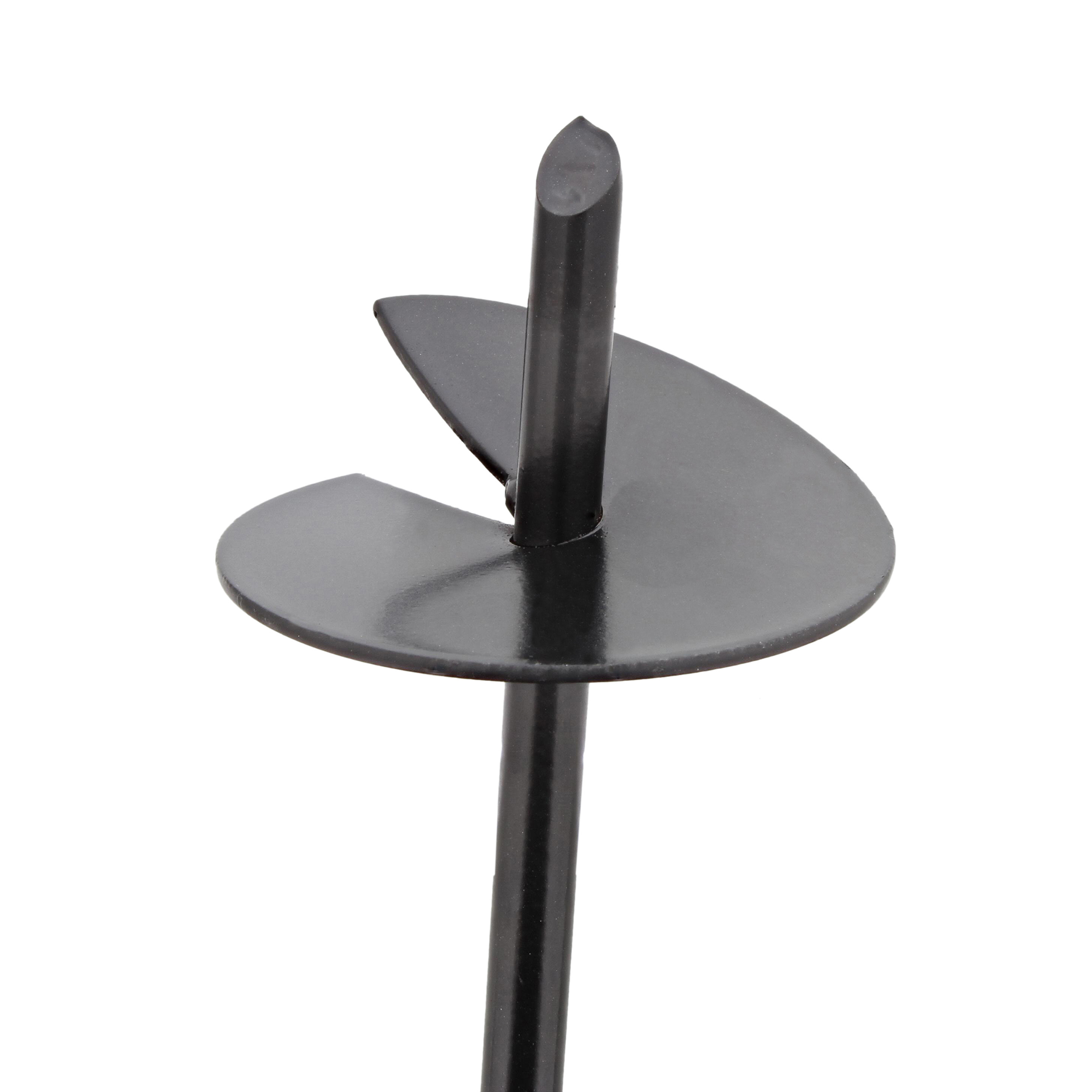 BISupply Ground Anchors, 15in 4pk Black Shed Anchor Kit Ground Stakes