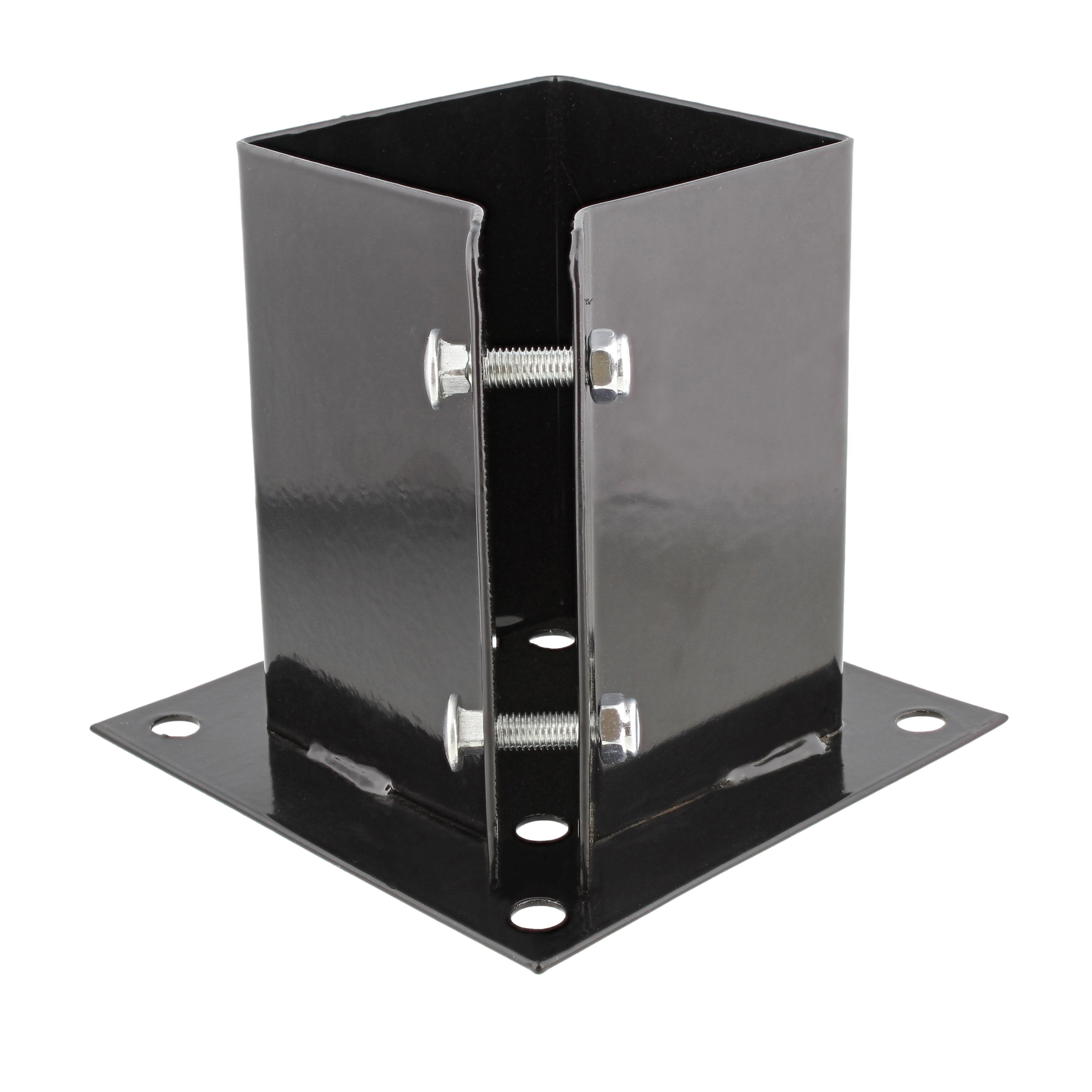 BISupply No Dig 4x4 Post Anchor 1pk Bolt Down Post Base Wood Post