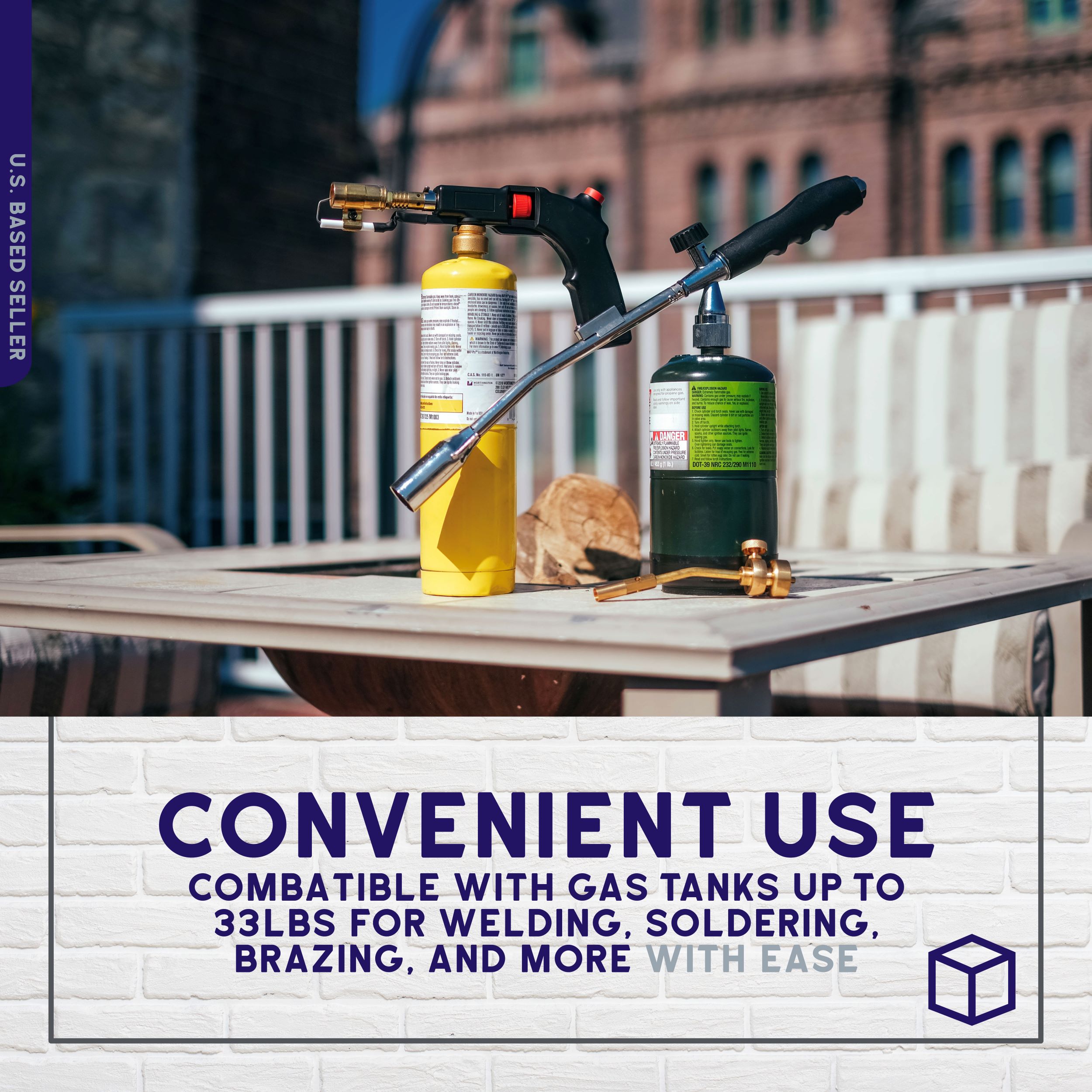 BISupply Electric Hand Held Torch Head Push Button Self Igniting