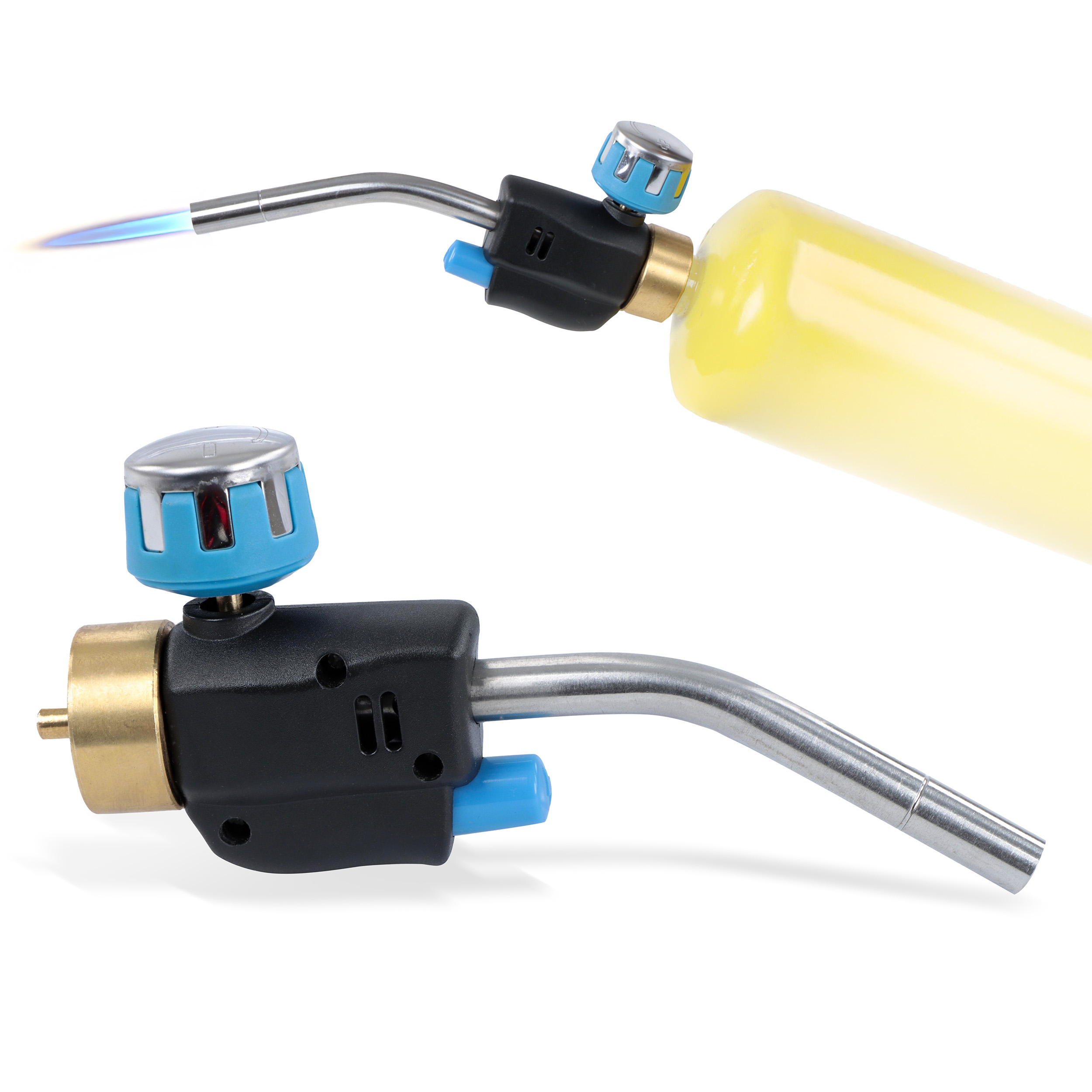 BISupply Propane Torch with Push Button Igniter - Adjustable Blow Torch