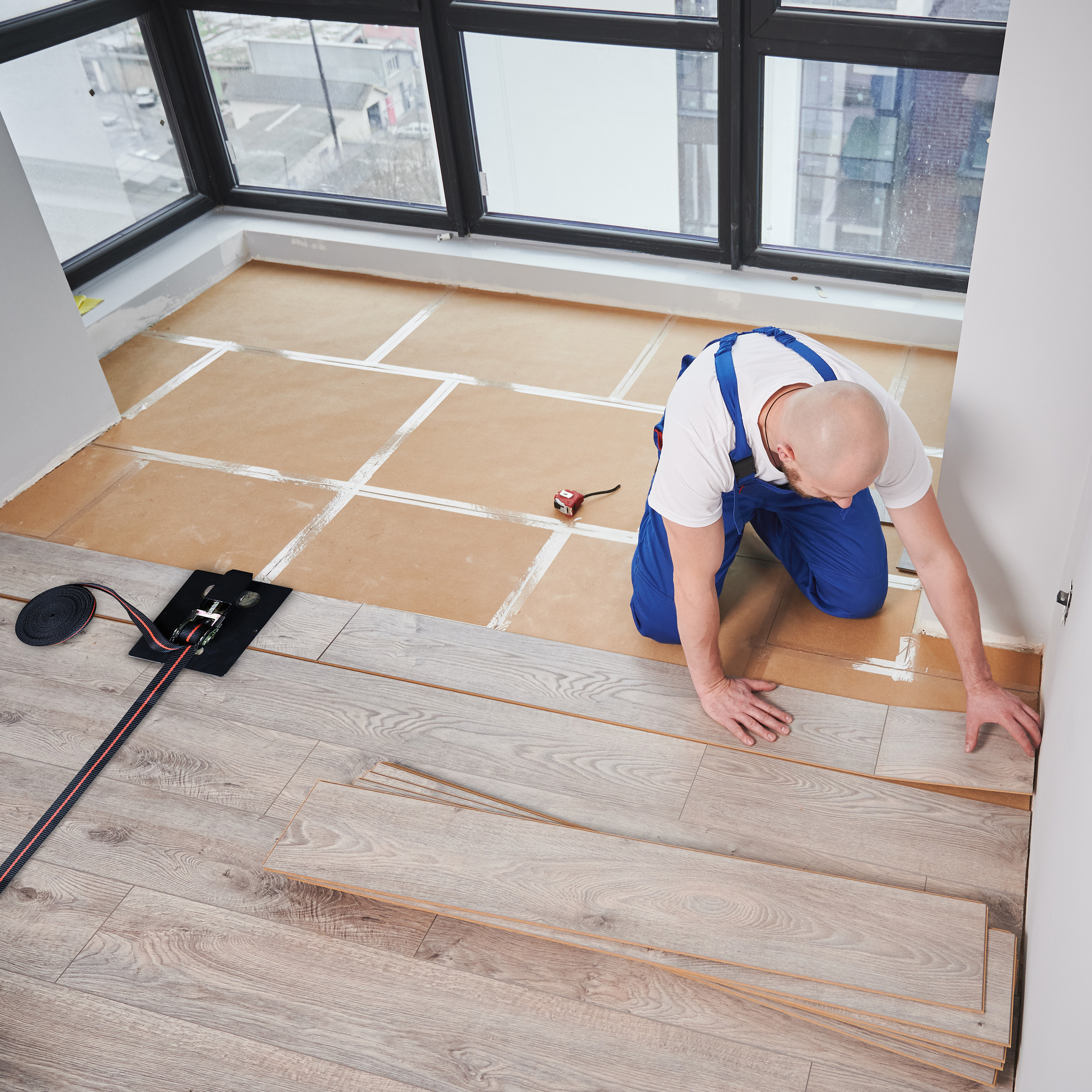 DCT Flooring Strap Clamp Flooring and Clamping Ratchet Tie Down Strap